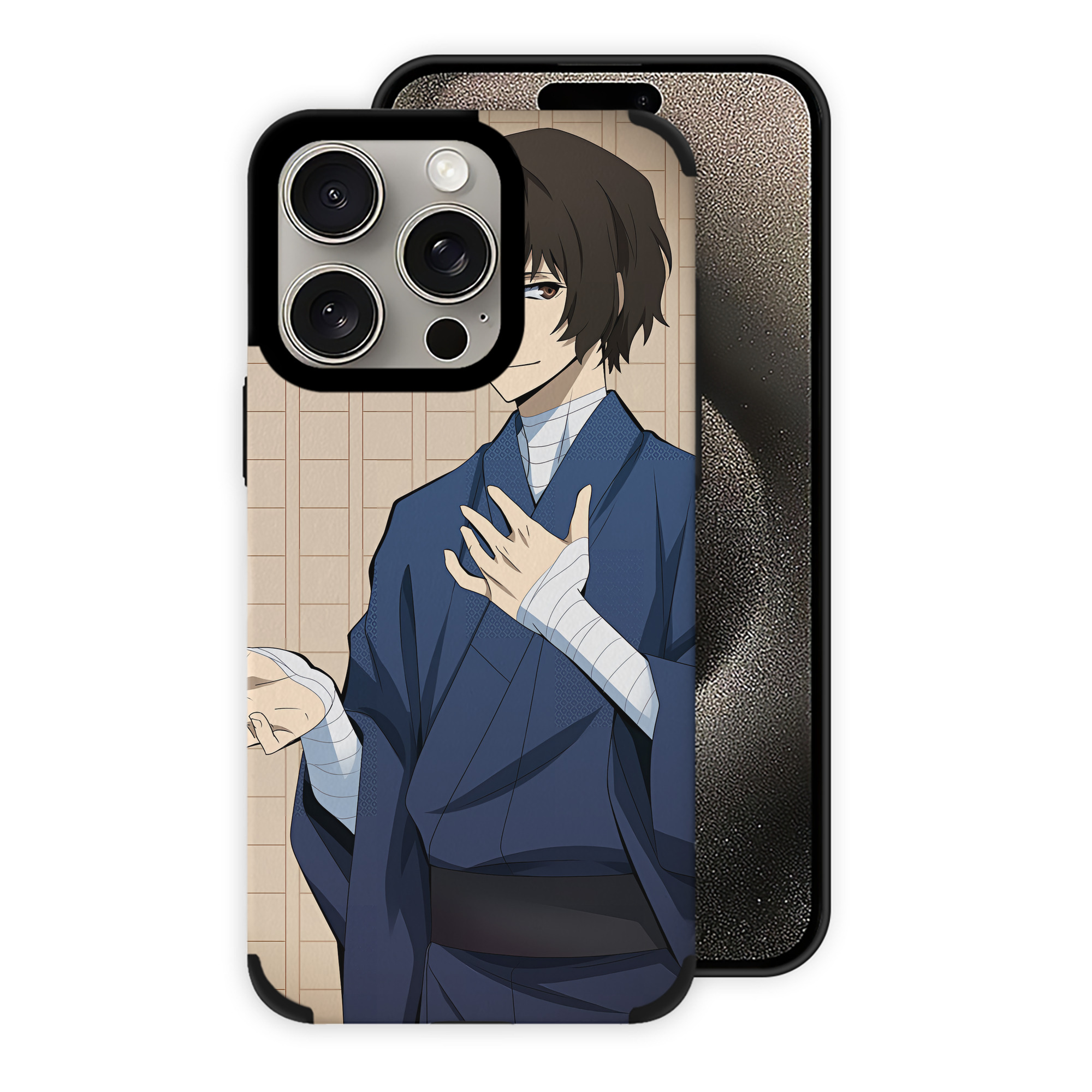 （画像用） 文豪ストレイドッグス Bungo Stray Dogs 【iPhone15ProMax対応】 PUレザー スマホケース 耐衝撃＆黄変防止