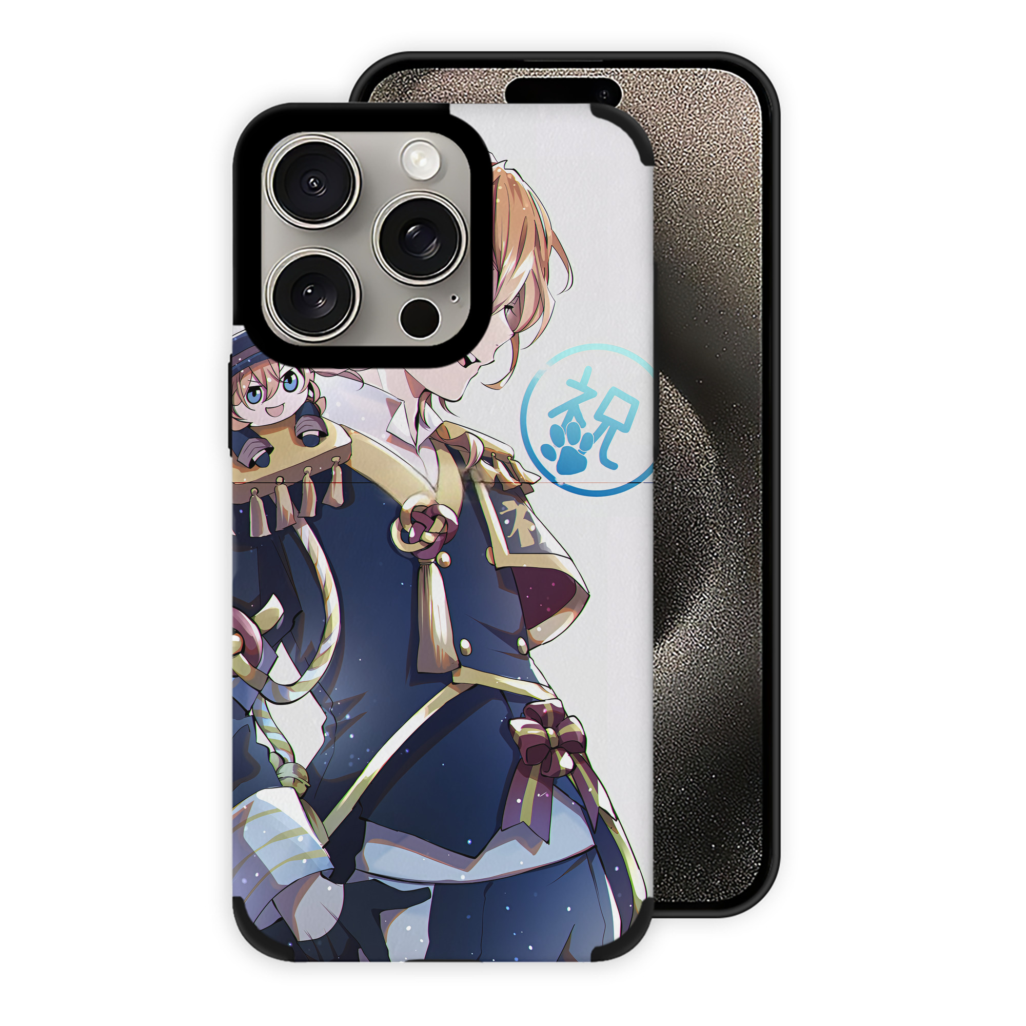 （画像用） 文豪ストレイドッグス Bungo Stray Dogs 【iPhone15ProMax対応】 PUレザー スマホケース 耐衝撃＆黄変防止