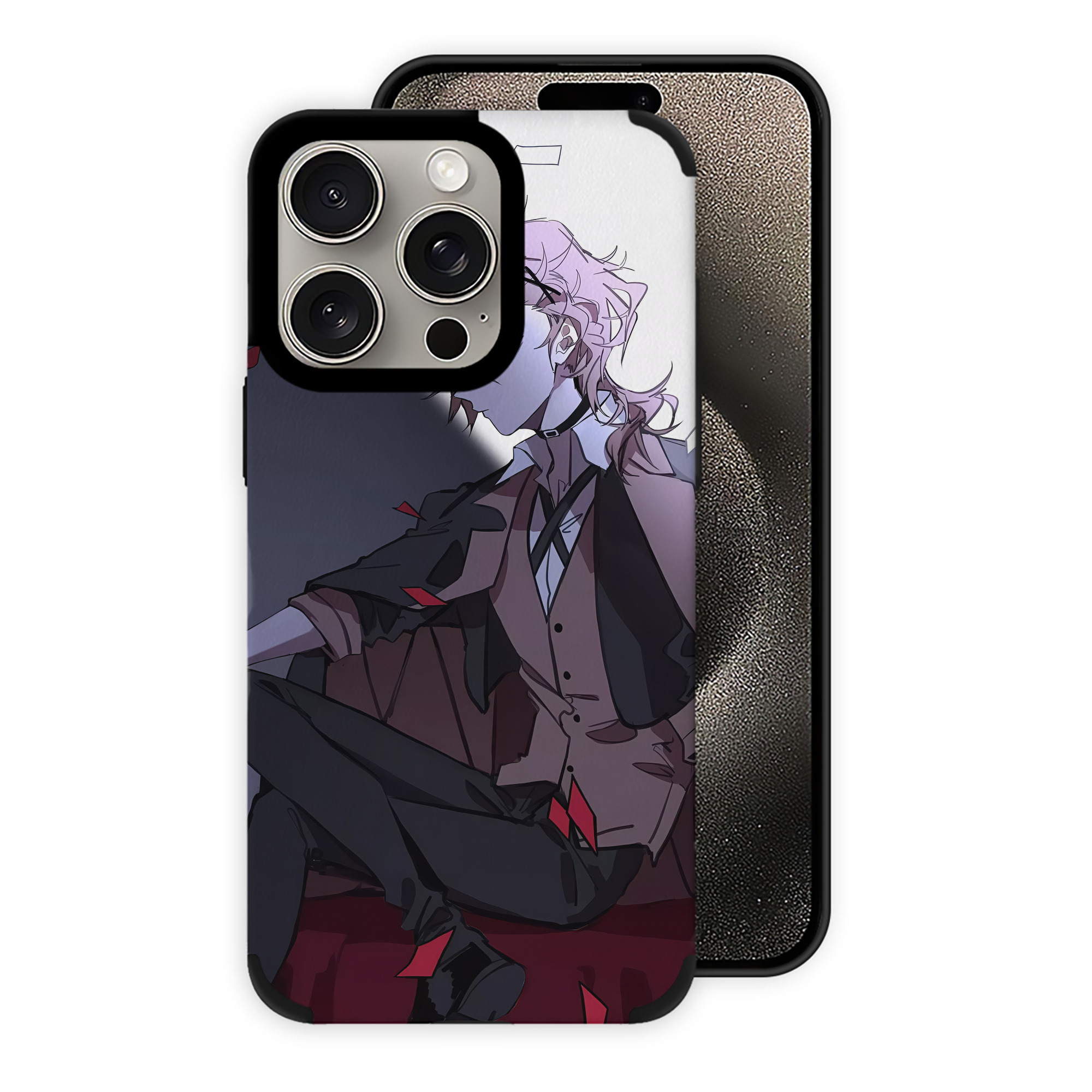（画像用） 文豪ストレイドッグス Bungo Stray Dogs 【iPhone15ProMax対応】 PUレザー スマホケース 耐衝撃＆黄変防止
