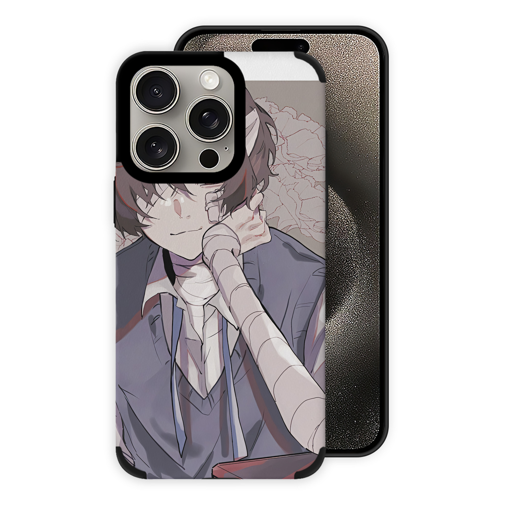 （画像用） 文豪ストレイドッグス Bungo Stray Dogs 【iPhone15ProMax対応】 PUレザー スマホケース 耐衝撃＆黄変防止