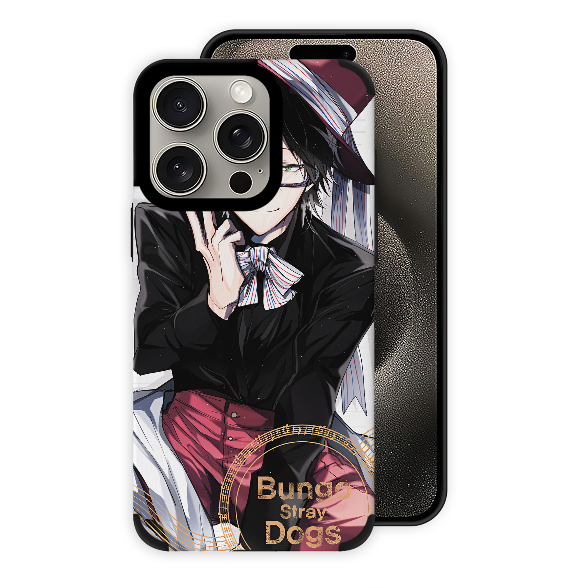 （画像用） 文豪ストレイドッグス Bungo Stray Dogs 【iPhone15ProMax対応】 PUレザー スマホケース 耐衝撃＆黄変防止