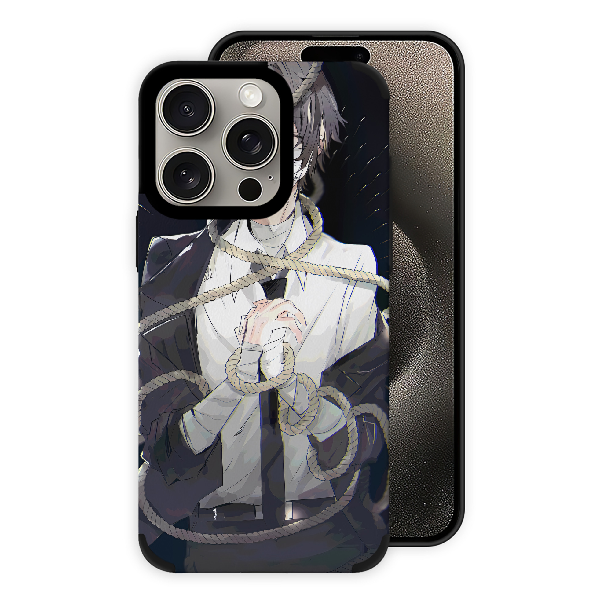 （画像用） 文豪ストレイドッグス Bungo Stray Dogs 【iPhone15ProMax対応】 PUレザー スマホケース 耐衝撃＆黄変防止