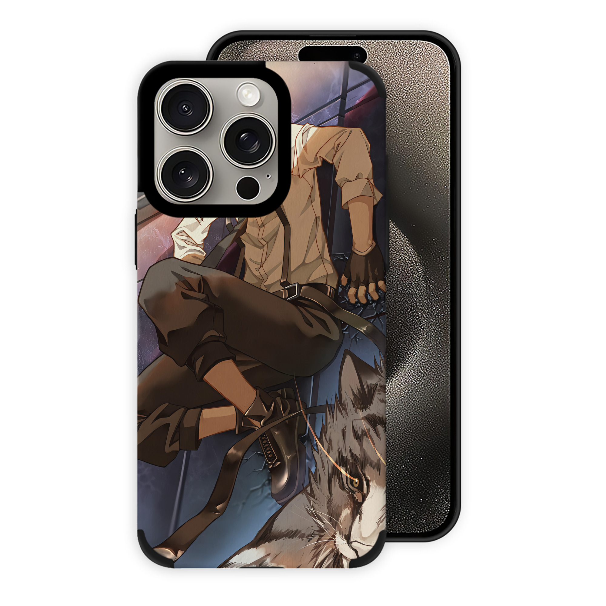（画像用） 文豪ストレイドッグス Bungo Stray Dogs 【iPhone15ProMax対応】 PUレザー スマホケース 耐衝撃＆黄変防止