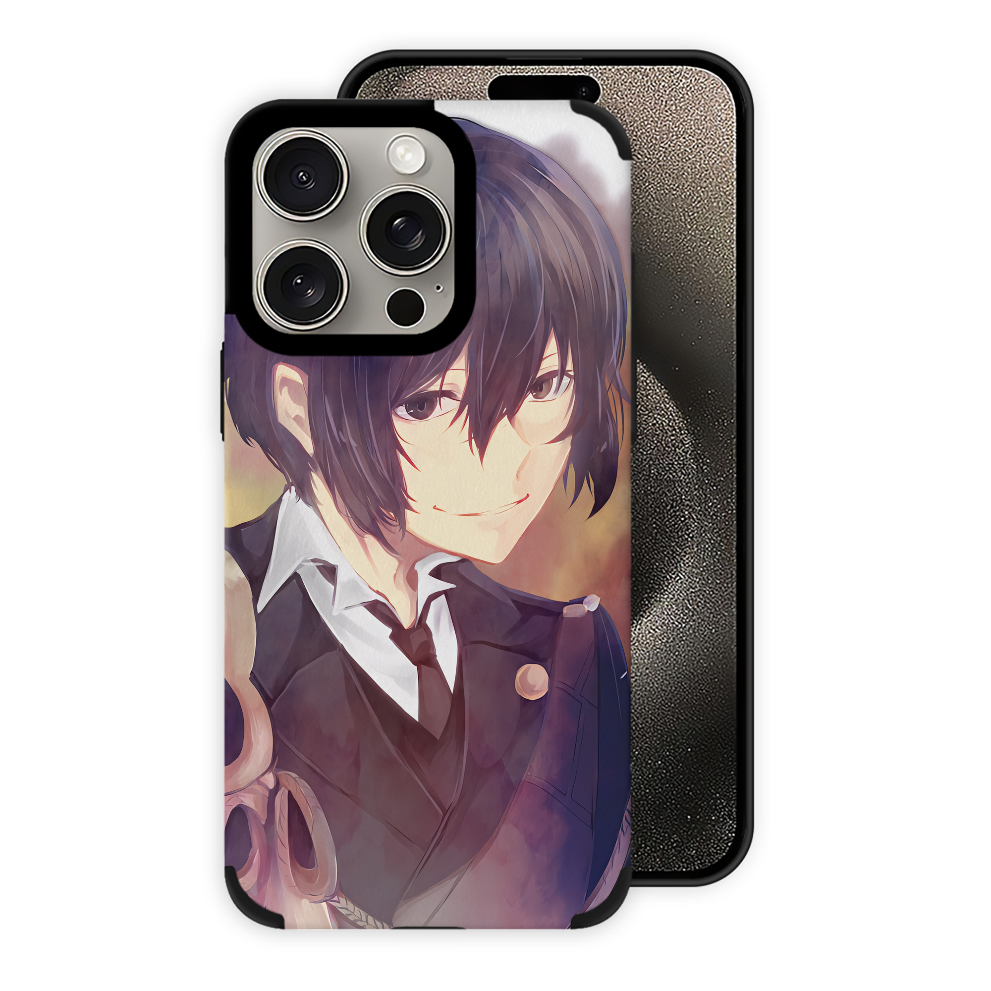 （画像用） 文豪ストレイドッグス Bungo Stray Dogs 【iPhone15ProMax対応】 PUレザー スマホケース 耐衝撃＆黄変防止