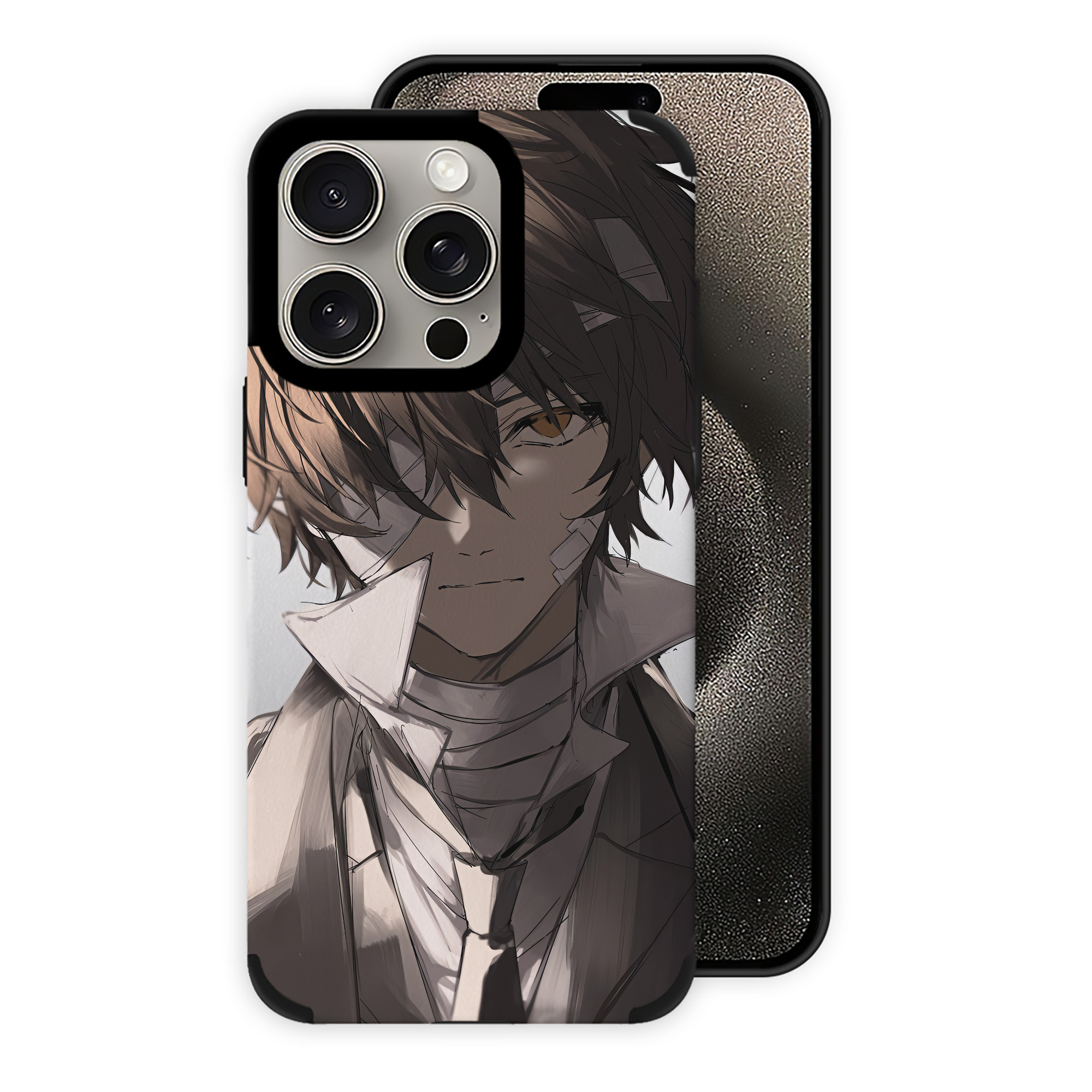 （画像用） 文豪ストレイドッグス Bungo Stray Dogs 【iPhone15ProMax対応】 PUレザー スマホケース 耐衝撃＆黄変防止