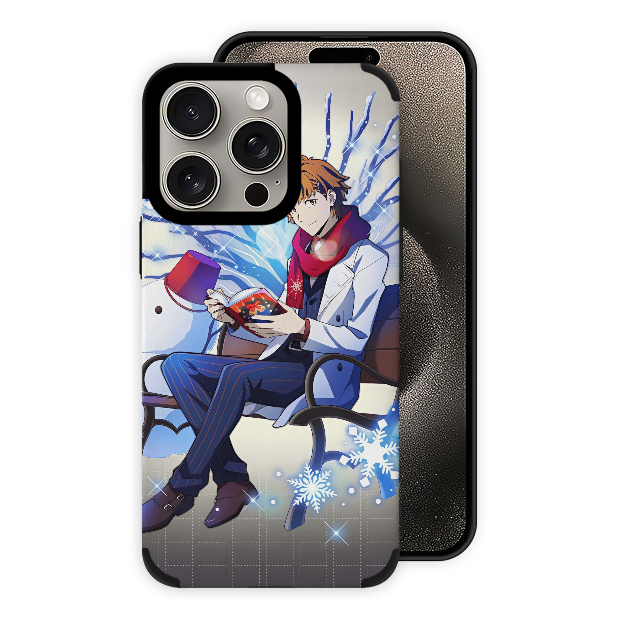 （画像用） 文豪ストレイドッグス Bungo Stray Dogs 【iPhone15ProMax対応】 PUレザー スマホケース 耐衝撃＆黄変防止