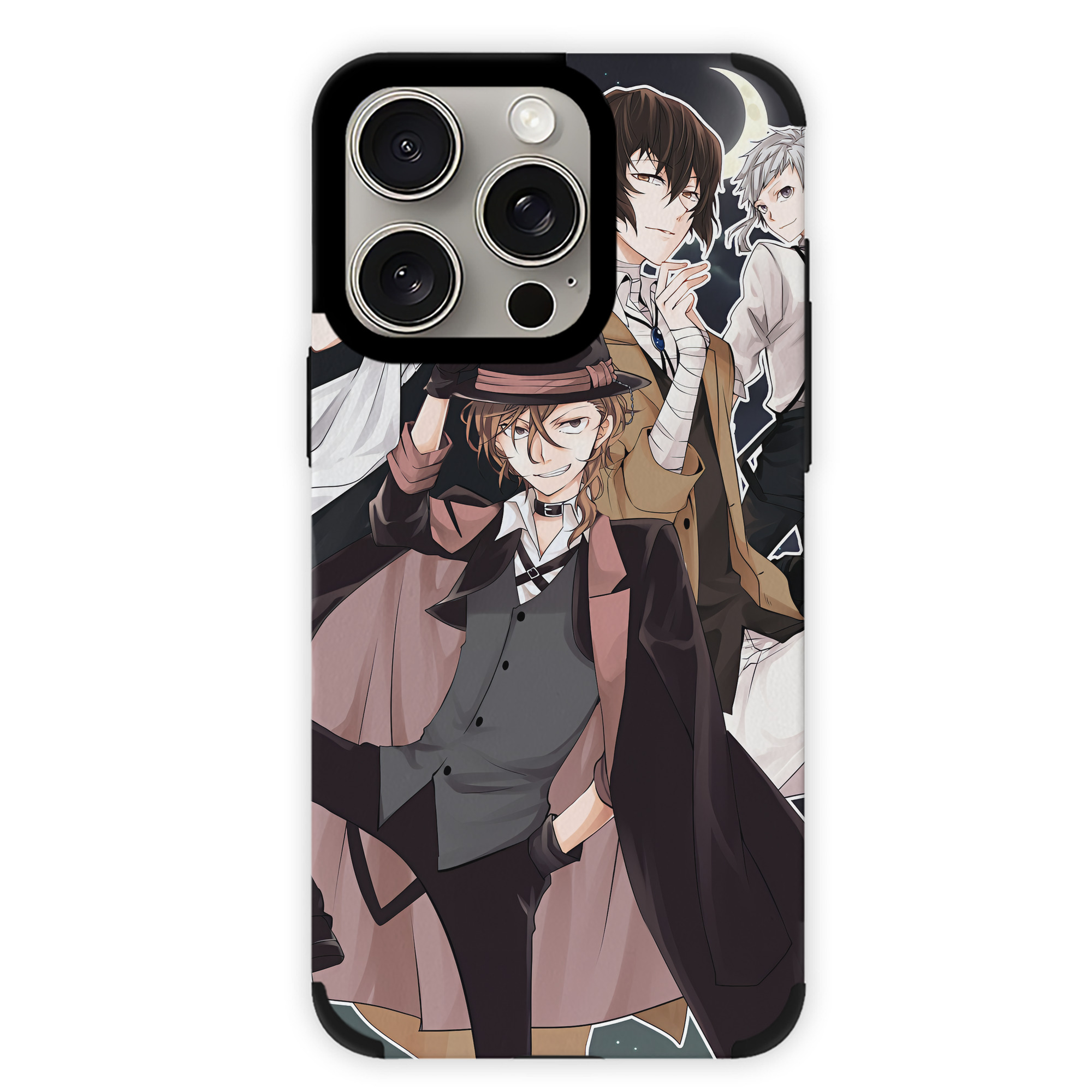 （画像用） 文豪ストレイドッグス Bungo Stray Dogs 【iPhone15ProMax対応】 PUレザー スマホケース 耐衝撃＆黄変防止