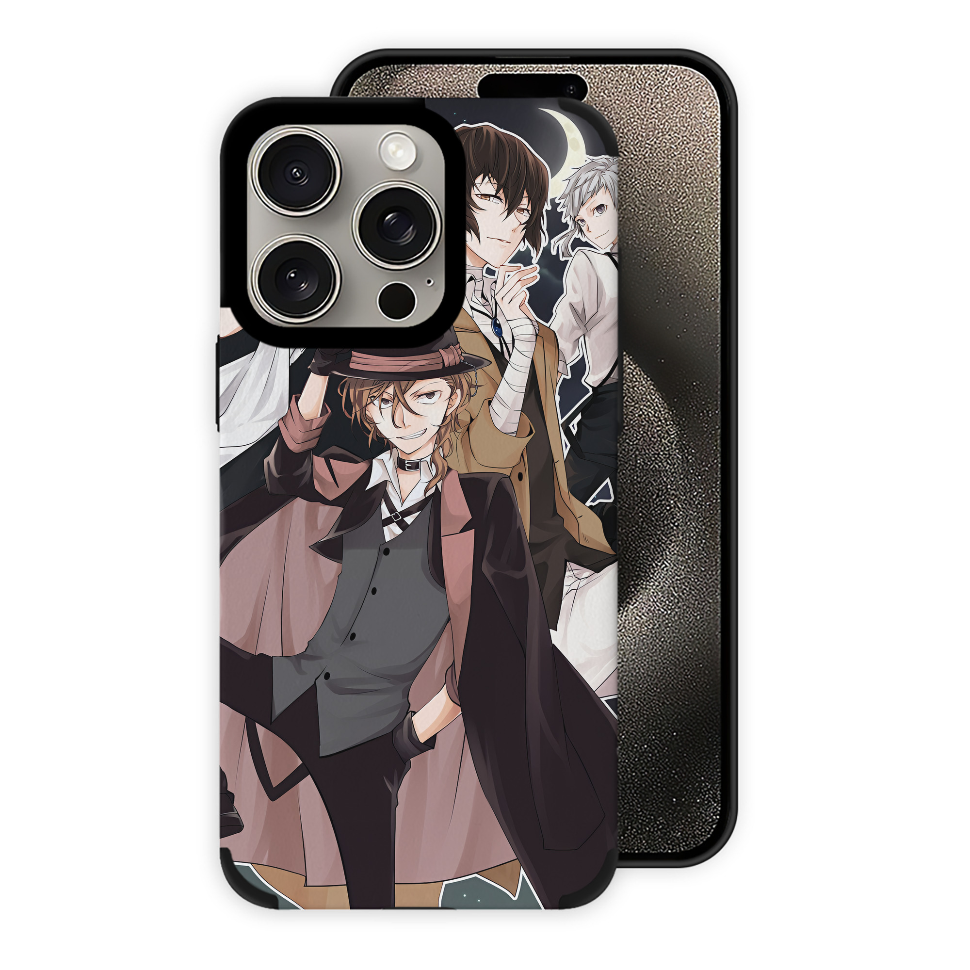 （画像用） 文豪ストレイドッグス Bungo Stray Dogs 【iPhone15ProMax対応】 PUレザー スマホケース 耐衝撃＆黄変防止
