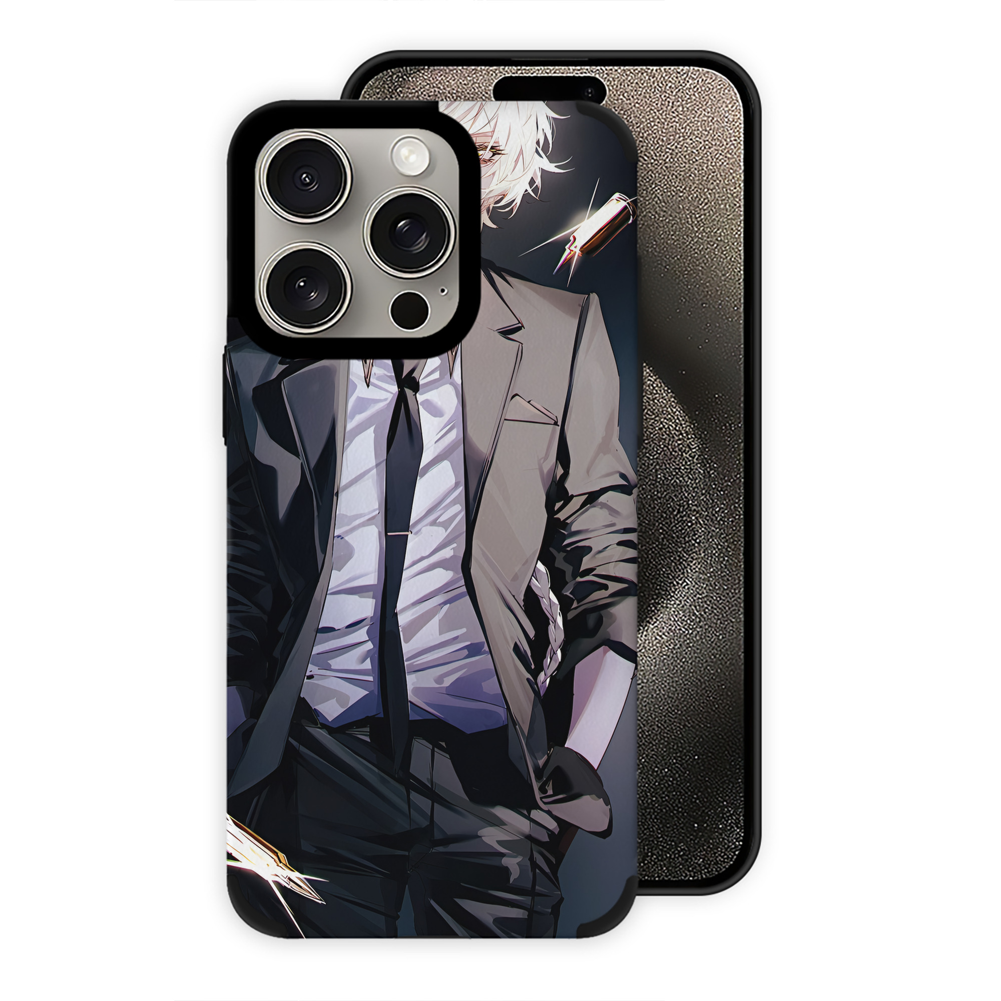（画像用） 文豪ストレイドッグス Bungo Stray Dogs 【iPhone15ProMax対応】 PUレザー スマホケース 耐衝撃＆黄変防止