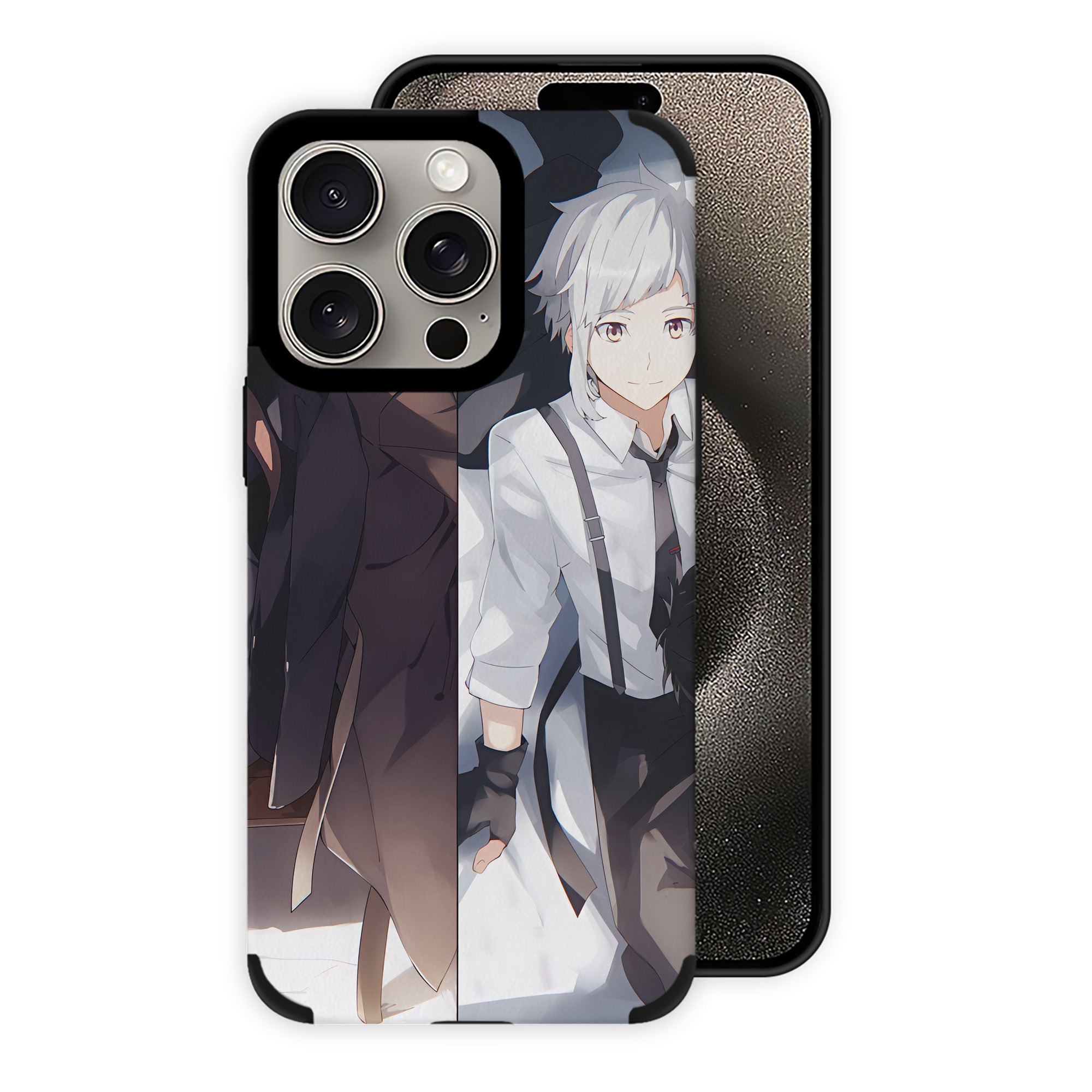 （画像用） 文豪ストレイドッグス Bungo Stray Dogs 【iPhone15ProMax対応】 PUレザー スマホケース 耐衝撃＆黄変防止