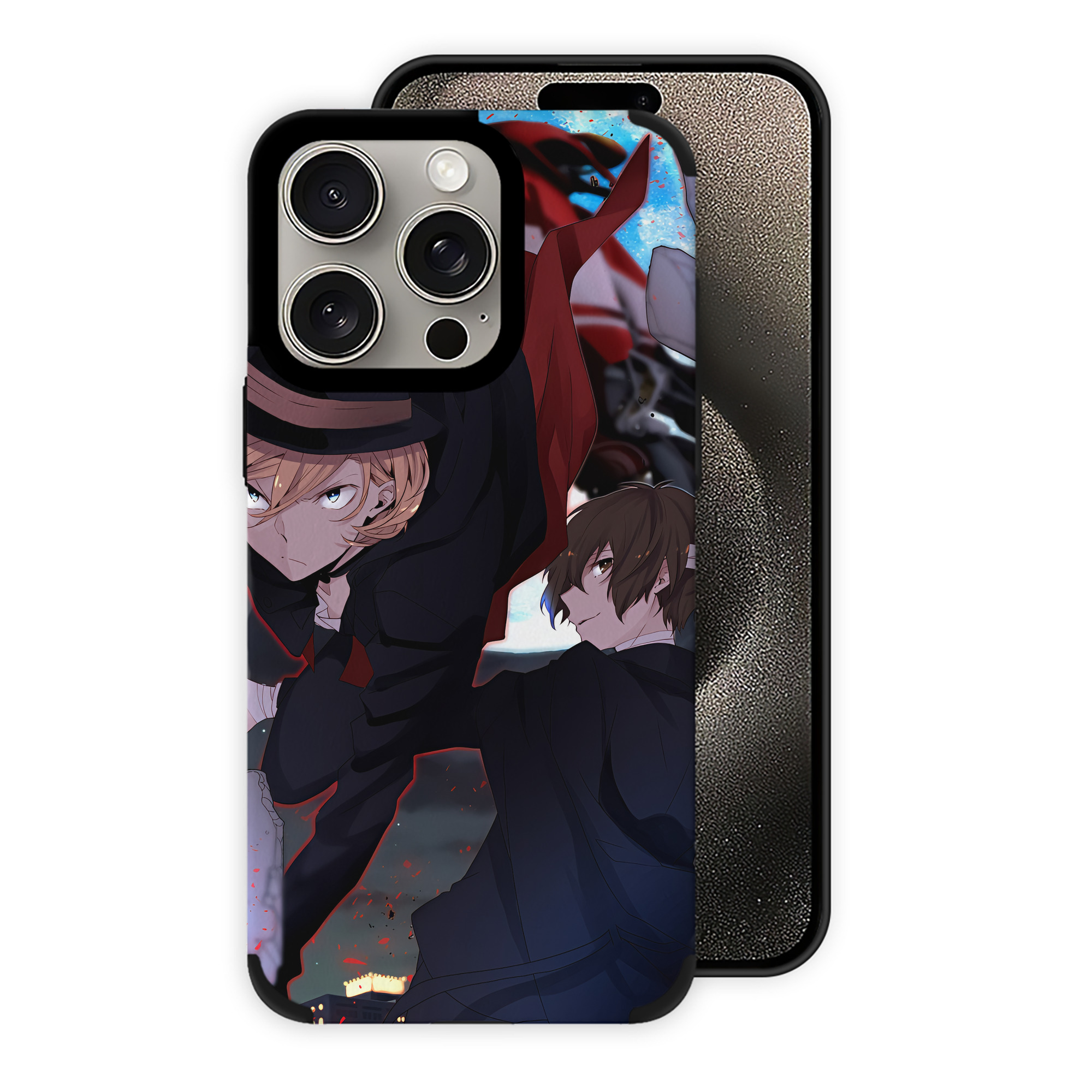 （画像用） 文豪ストレイドッグス Bungo Stray Dogs 【iPhone15ProMax対応】 PUレザー スマホケース 耐衝撃＆黄変防止