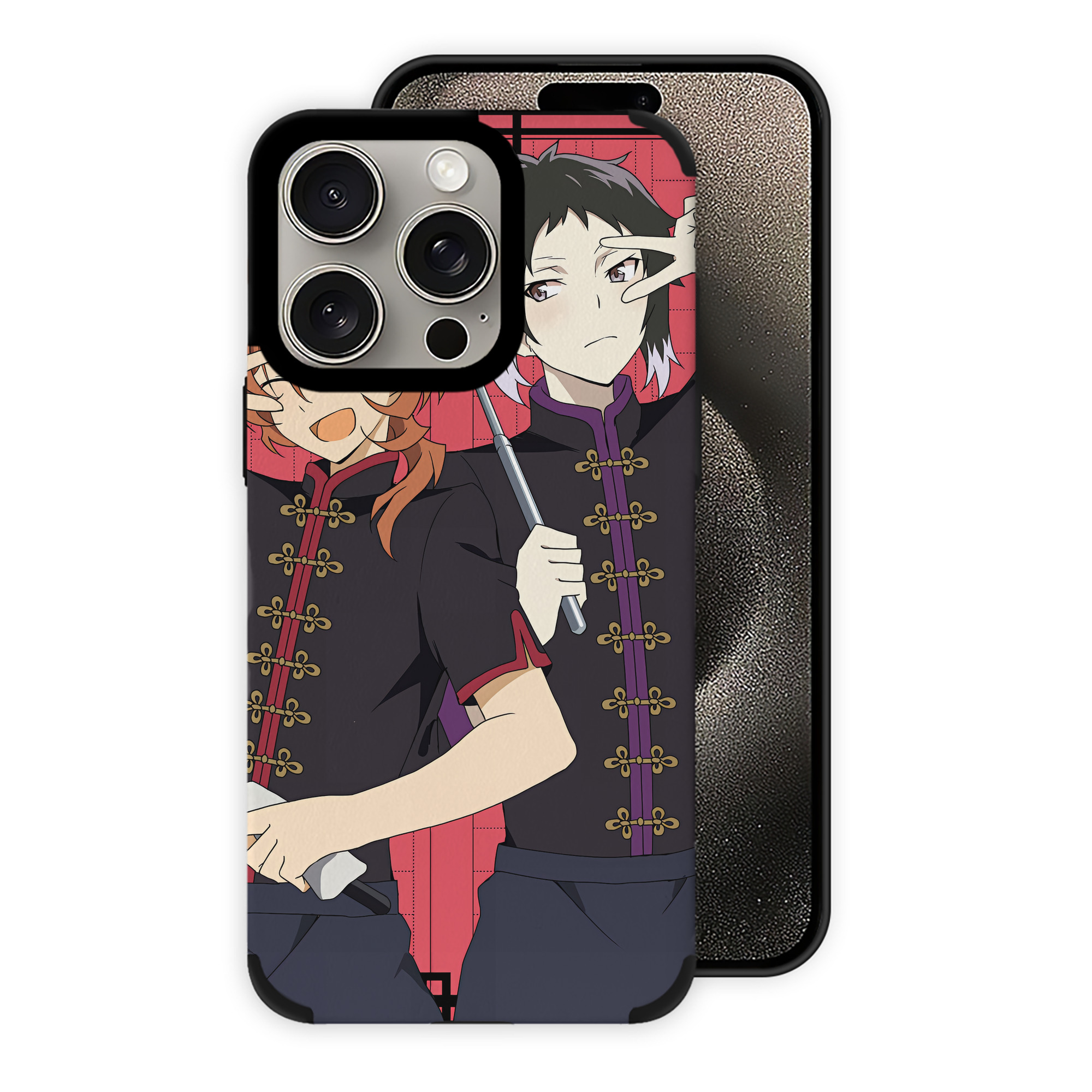 （画像用） 文豪ストレイドッグス Bungo Stray Dogs 【iPhone15ProMax対応】 PUレザー スマホケース 耐衝撃＆黄変防止