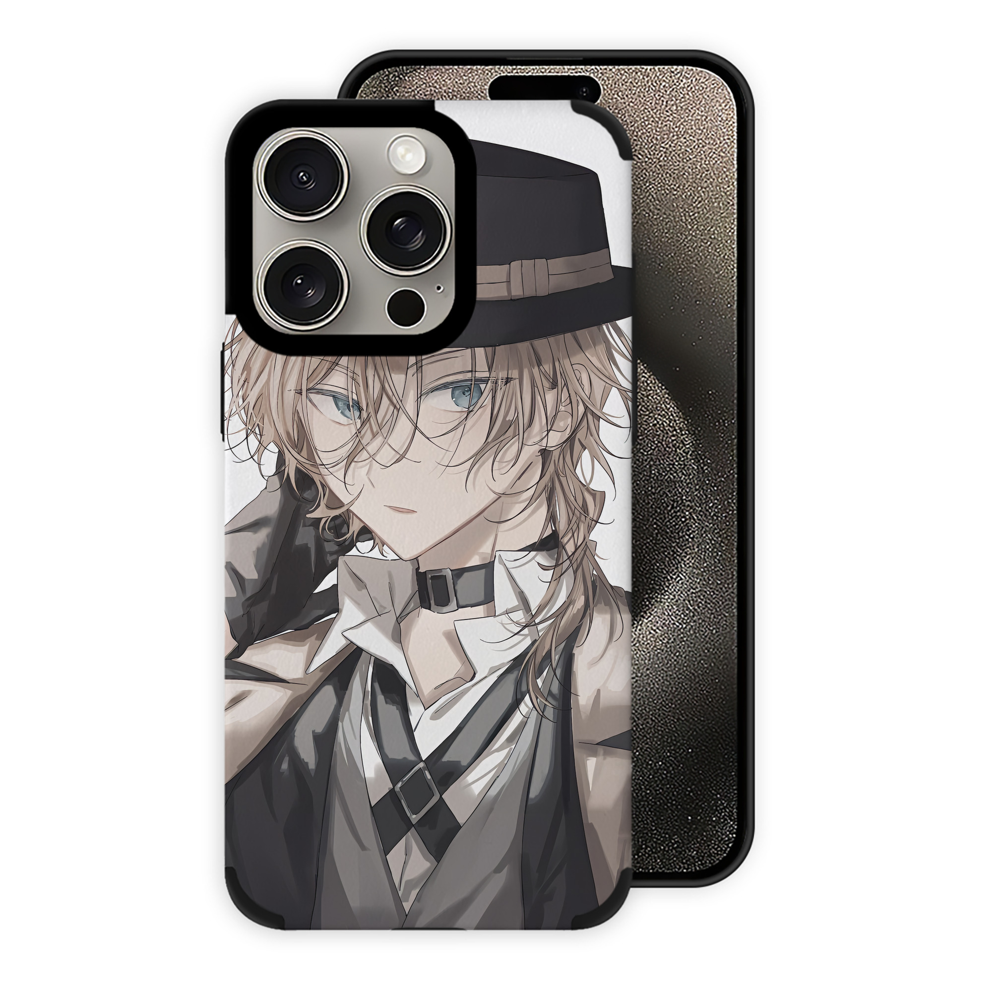 （画像用） 文豪ストレイドッグス Bungo Stray Dogs 【iPhone15ProMax対応】 PUレザー スマホケース 耐衝撃＆黄変防止