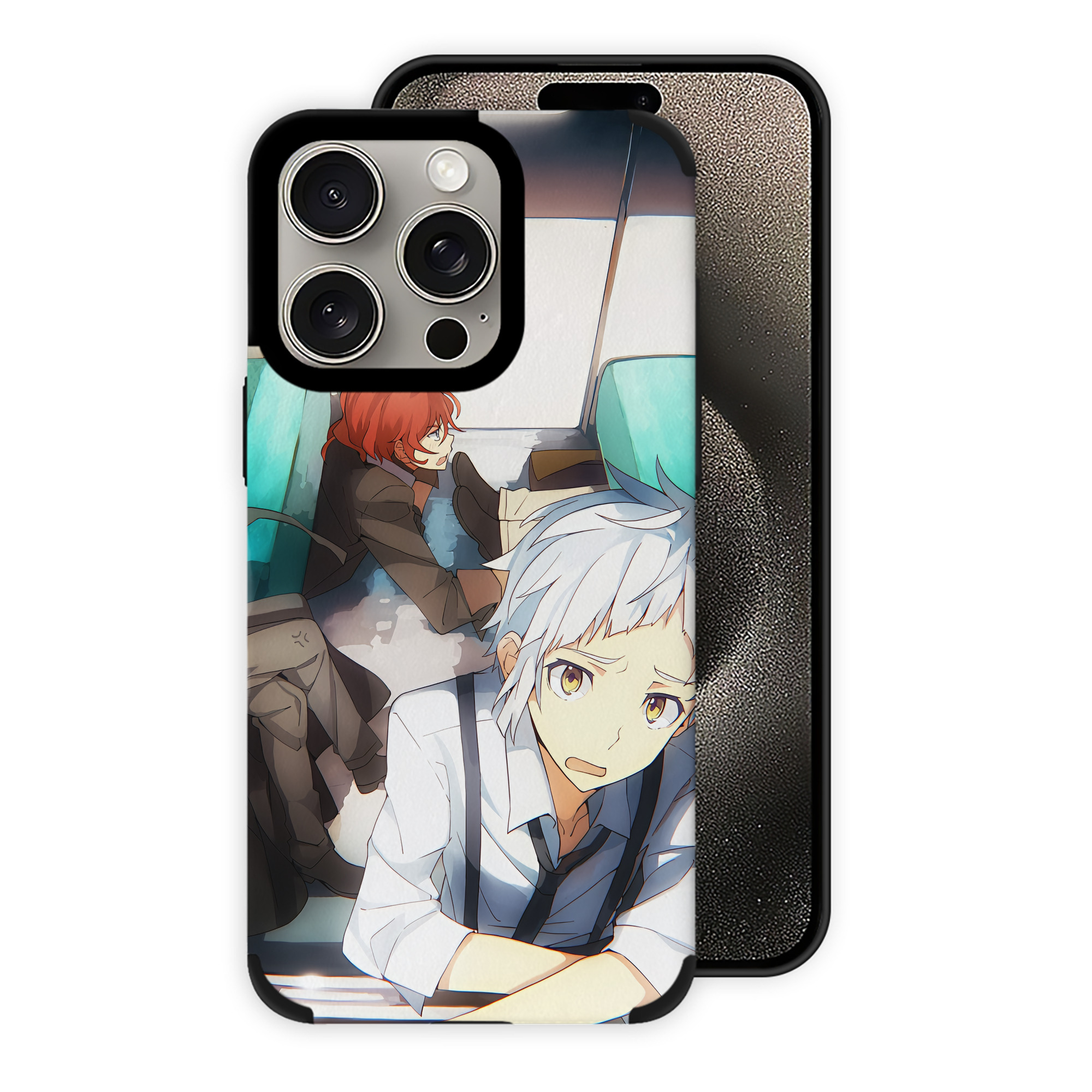 （画像用） 文豪ストレイドッグス Bungo Stray Dogs 【iPhone15ProMax対応】 PUレザー スマホケース 耐衝撃＆黄変防止