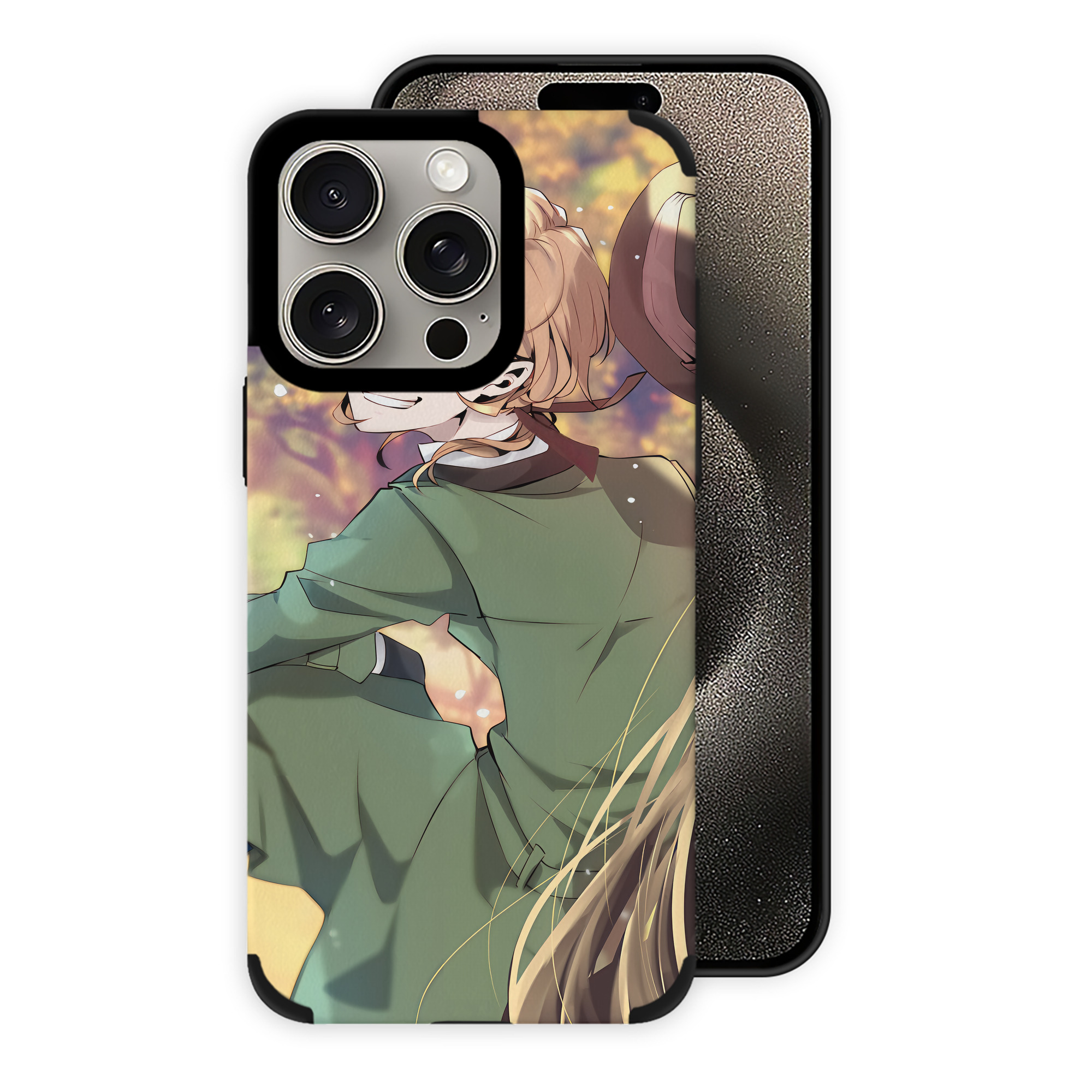 （画像用） 文豪ストレイドッグス Bungo Stray Dogs 【iPhone15ProMax対応】 PUレザー スマホケース 耐衝撃＆黄変防止