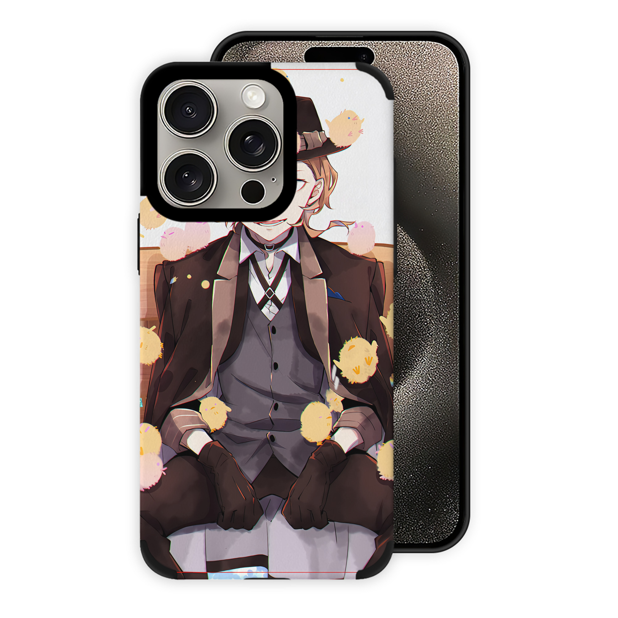 （画像用） 文豪ストレイドッグス Bungo Stray Dogs 【iPhone15ProMax対応】 PUレザー スマホケース 耐衝撃＆黄変防止
