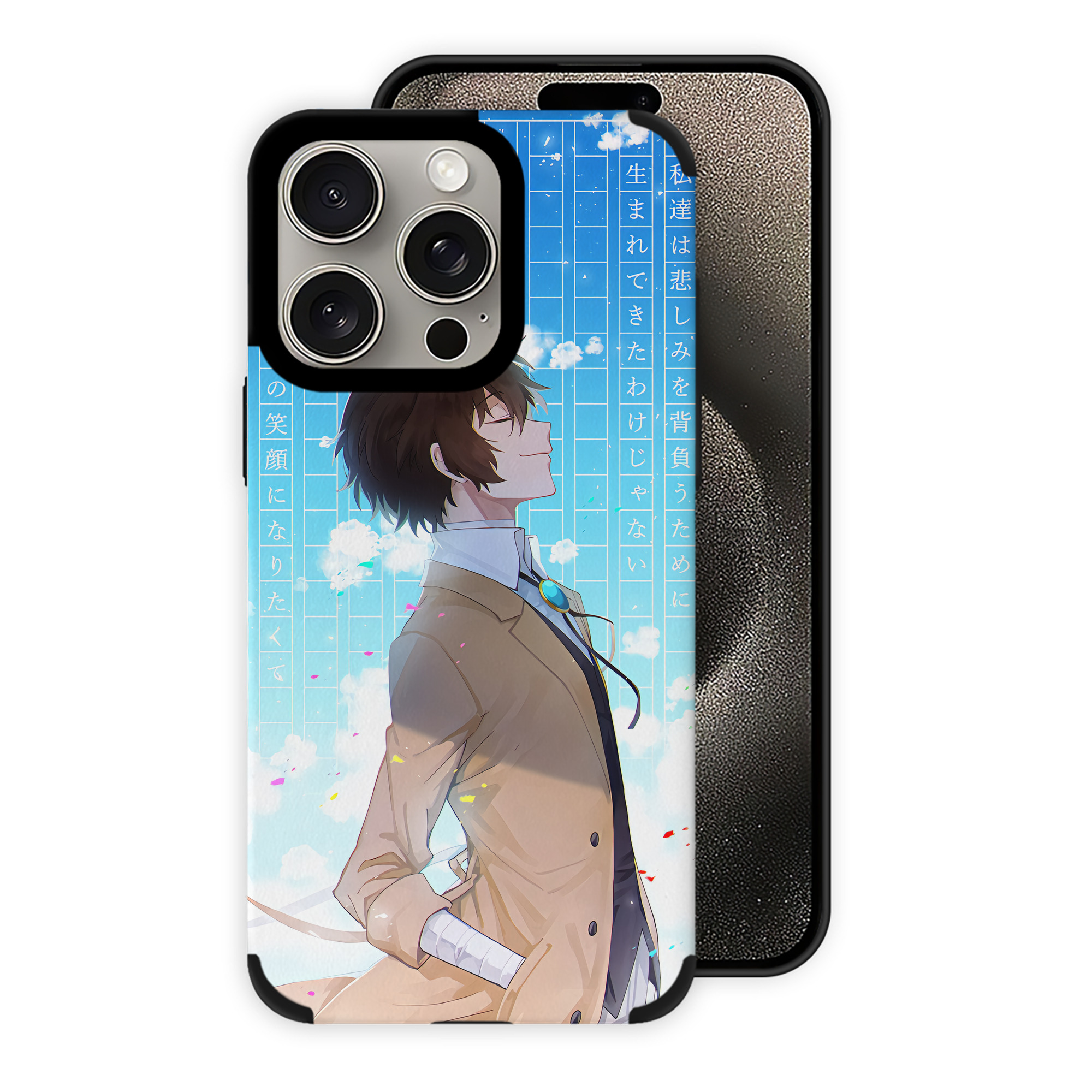 （画像用） 文豪ストレイドッグス Bungo Stray Dogs 【iPhone15ProMax対応】 PUレザー スマホケース 耐衝撃＆黄変防止