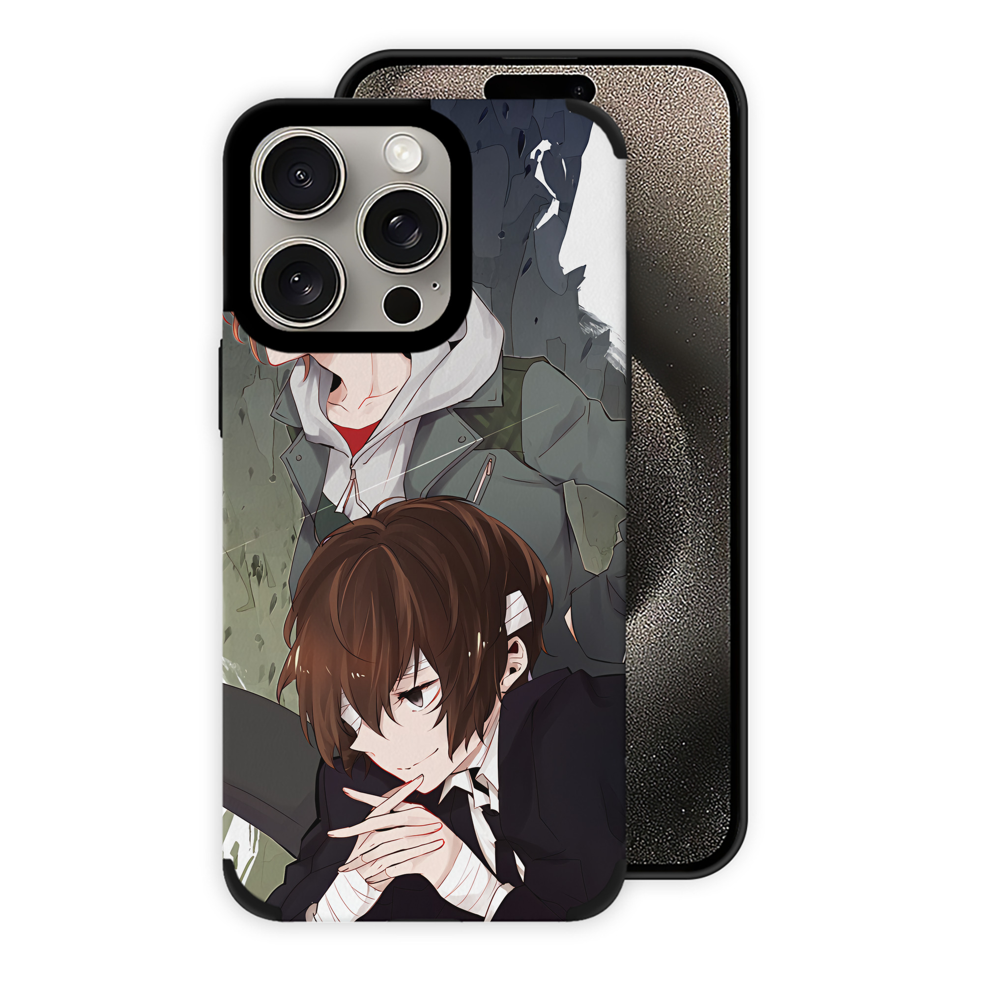 （画像用） 文豪ストレイドッグス Bungo Stray Dogs 【iPhone15ProMax対応】 PUレザー スマホケース 耐衝撃＆黄変防止