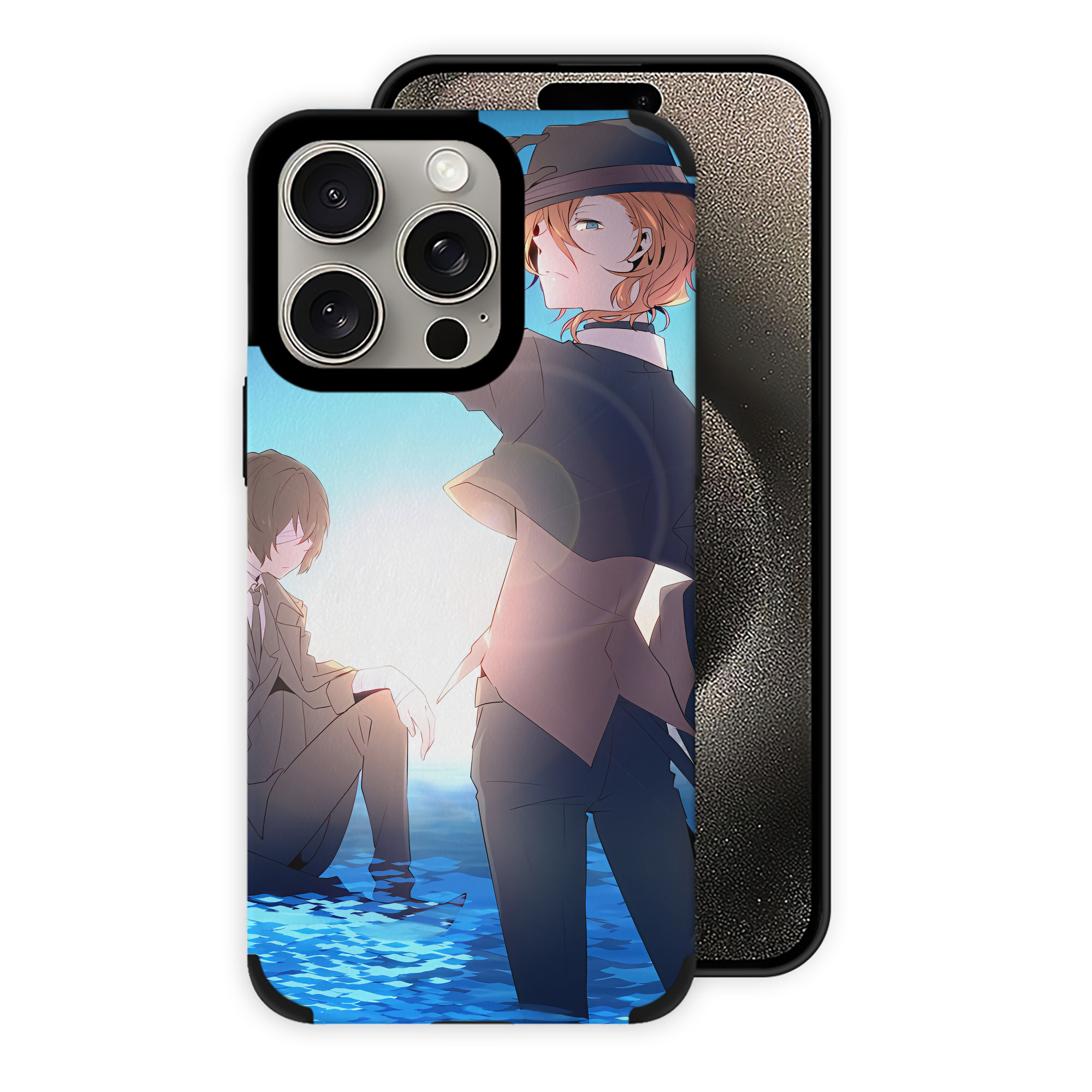 （画像用） 文豪ストレイドッグス Bungo Stray Dogs 【iPhone15ProMax対応】 PUレザー スマホケース 耐衝撃＆黄変防止