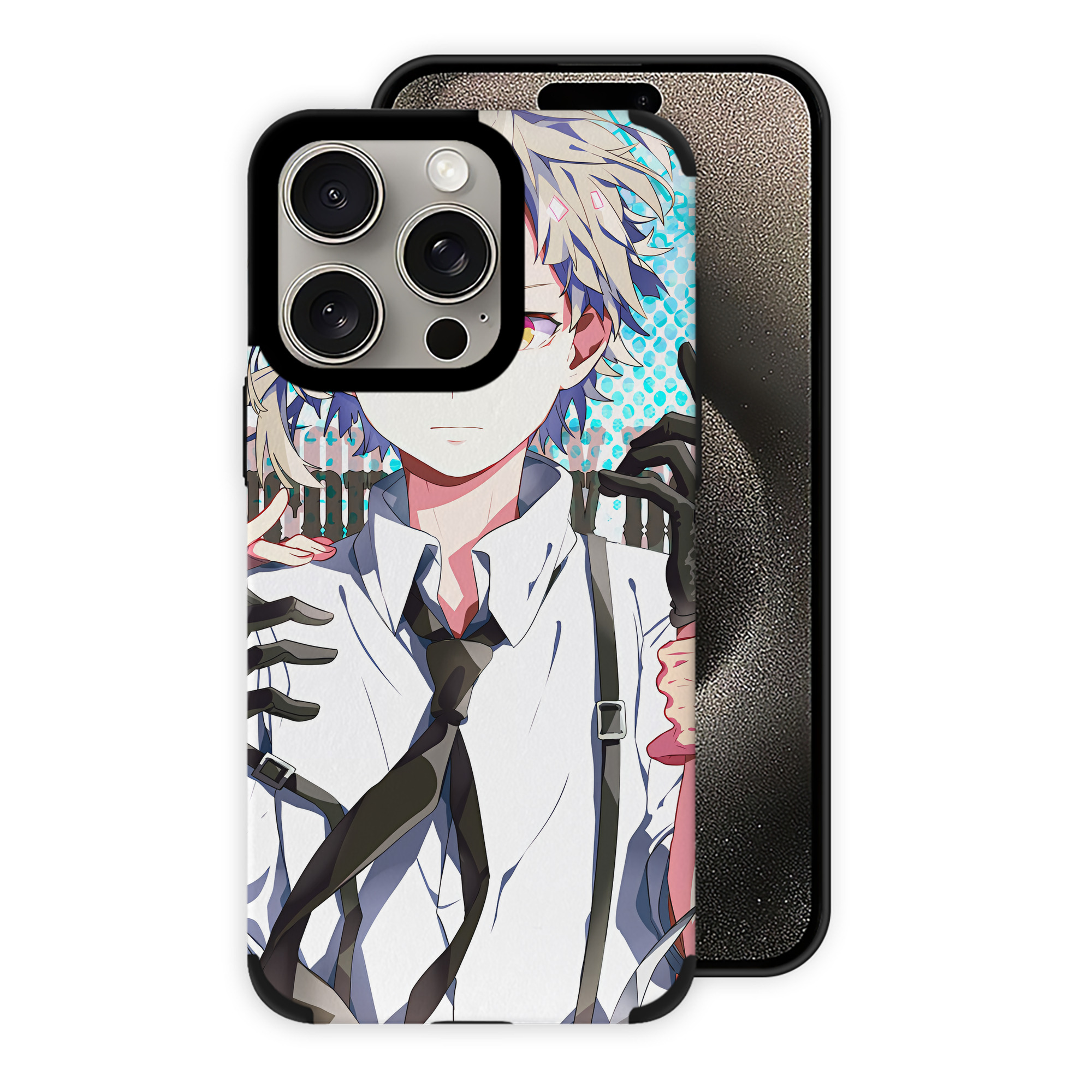 （画像用） 文豪ストレイドッグス Bungo Stray Dogs 【iPhone15ProMax対応】 PUレザー スマホケース 耐衝撃＆黄変防止