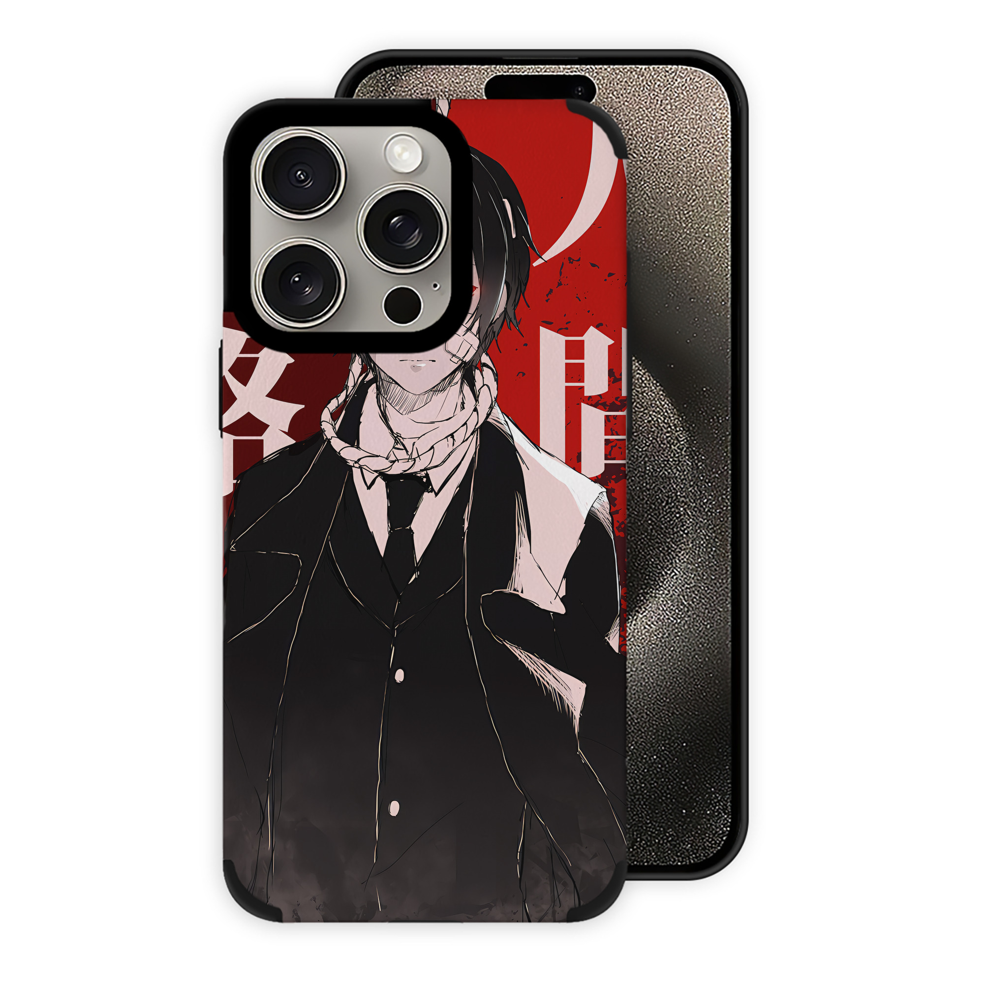 （画像用） 文豪ストレイドッグス Bungo Stray Dogs 【iPhone15ProMax対応】 PUレザー スマホケース 耐衝撃＆黄変防止