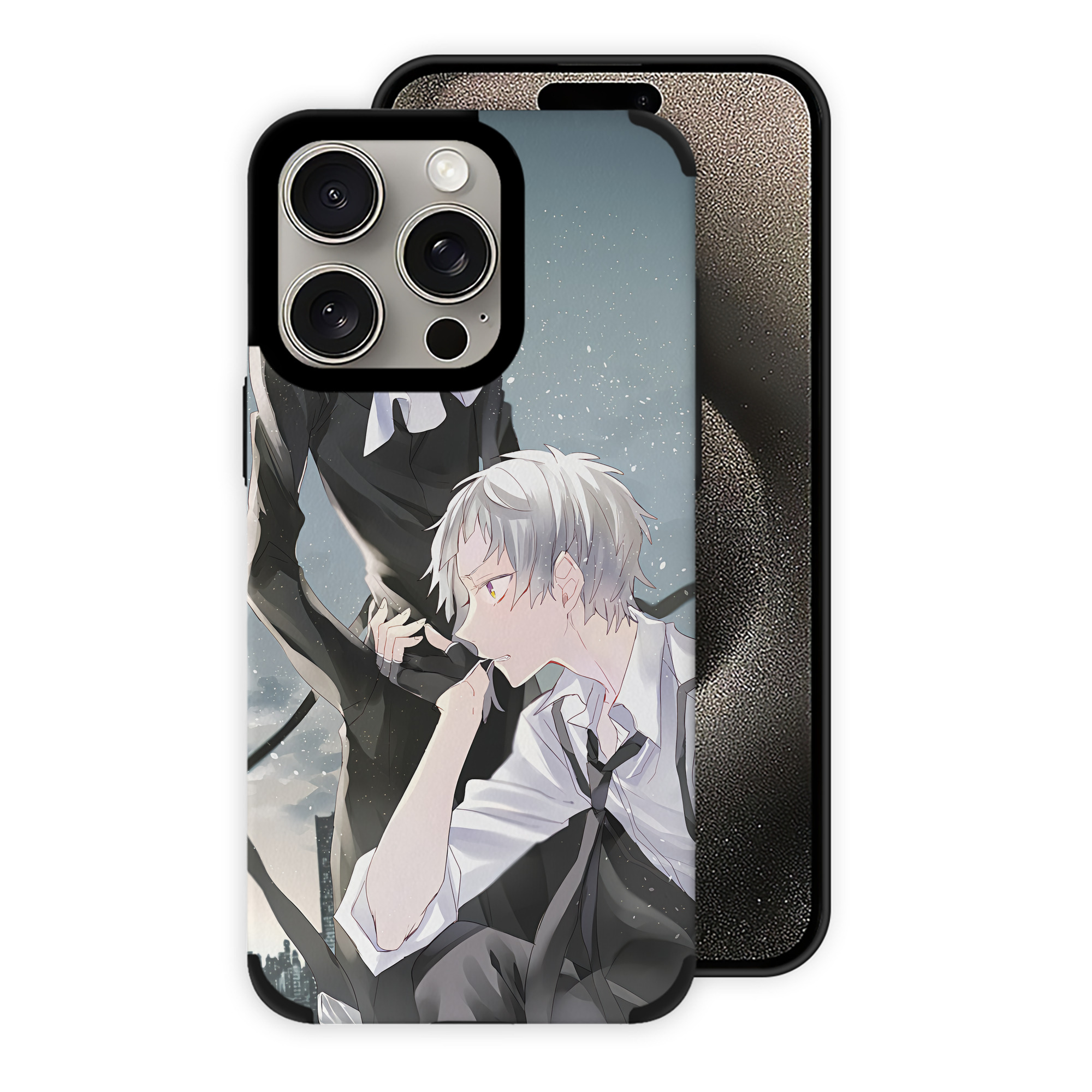 （画像用） 文豪ストレイドッグス Bungo Stray Dogs 【iPhone15ProMax対応】 PUレザー スマホケース 耐衝撃＆黄変防止
