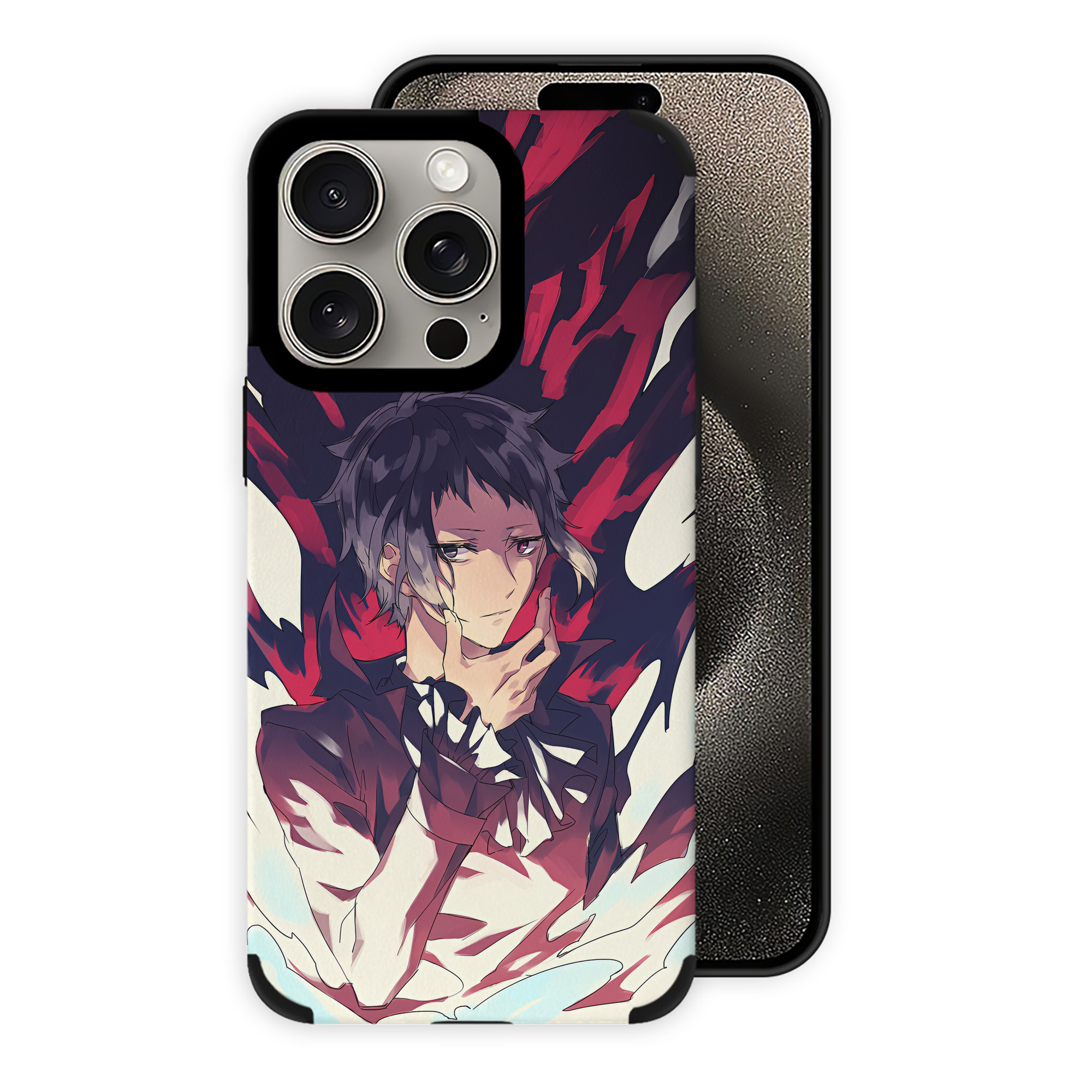 （画像用） 文豪ストレイドッグス Bungo Stray Dogs 【iPhone15ProMax対応】 PUレザー スマホケース 耐衝撃＆黄変防止