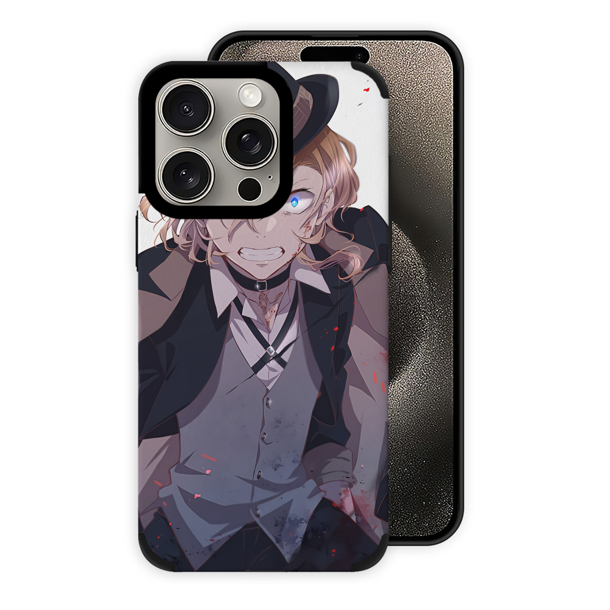 （画像用） 文豪ストレイドッグス Bungo Stray Dogs 【iPhone15ProMax対応】 PUレザー スマホケース 耐衝撃＆黄変防止
