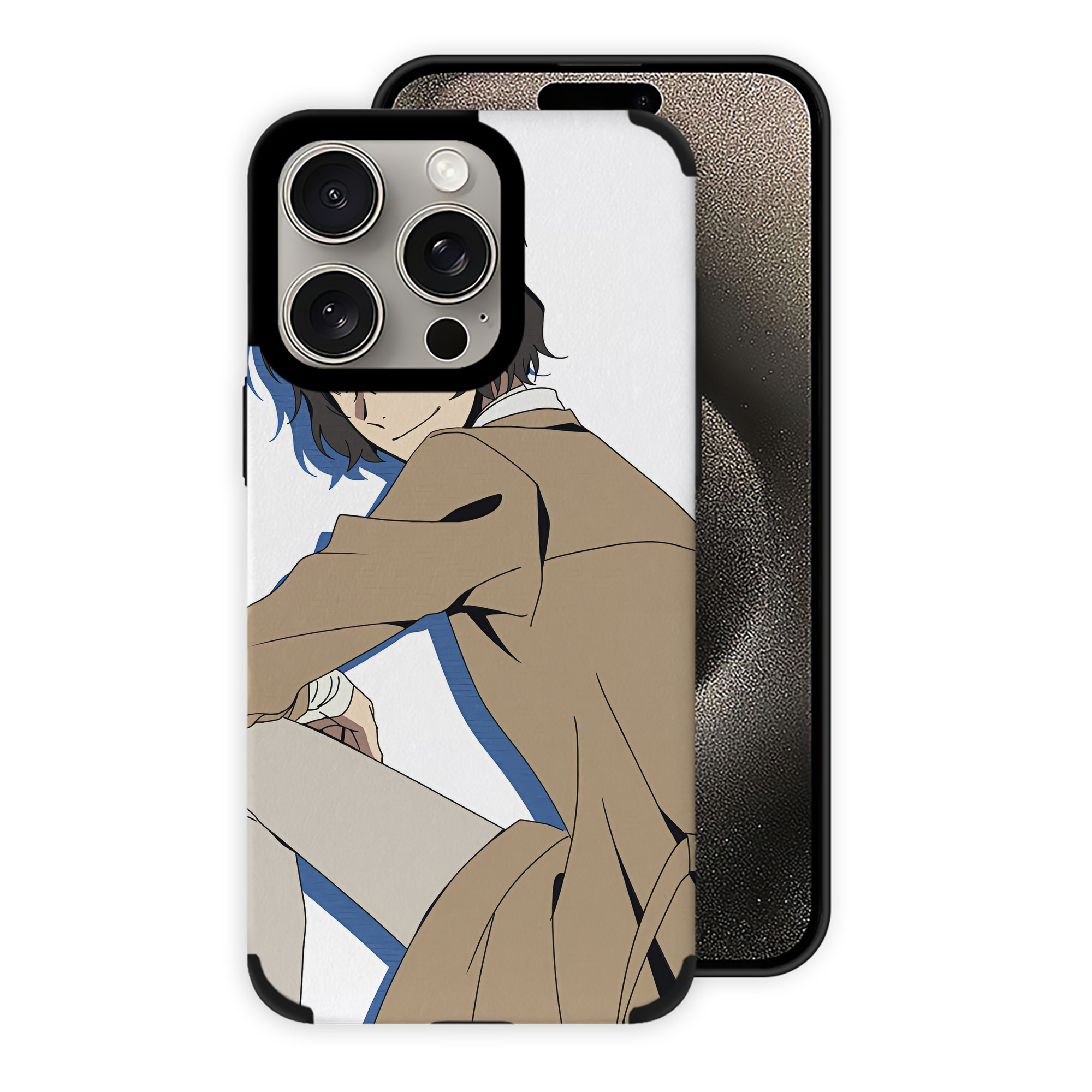 （画像用） 文豪ストレイドッグス Bungo Stray Dogs 【iPhone15ProMax対応】 PUレザー スマホケース 耐衝撃＆黄変防止