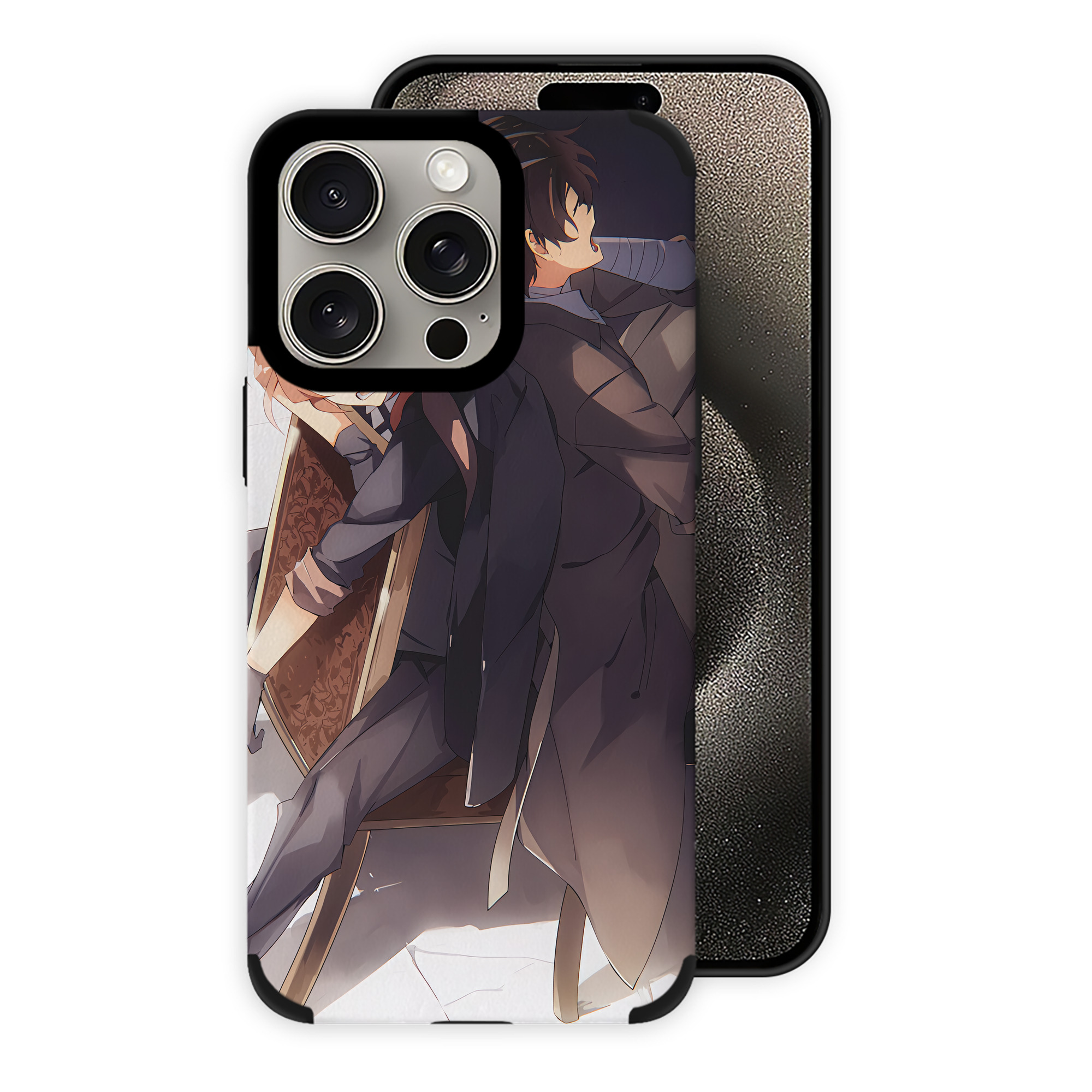 （画像用） 文豪ストレイドッグス Bungo Stray Dogs 【iPhone15ProMax対応】 PUレザー スマホケース 耐衝撃＆黄変防止