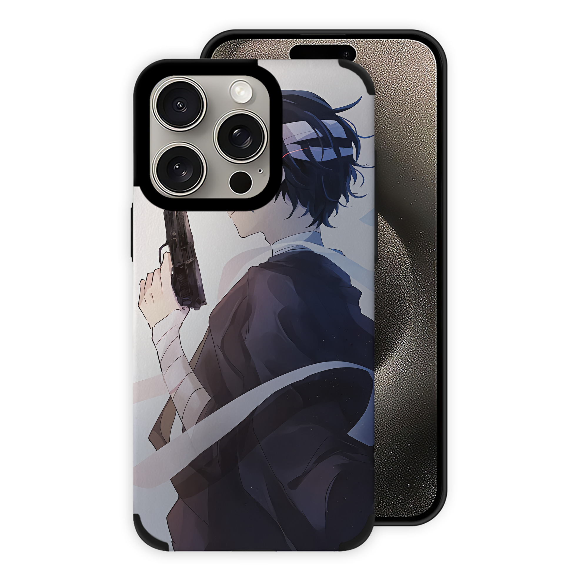 （画像用） 文豪ストレイドッグス Bungo Stray Dogs 【iPhone15ProMax対応】 PUレザー スマホケース 耐衝撃＆黄変防止
