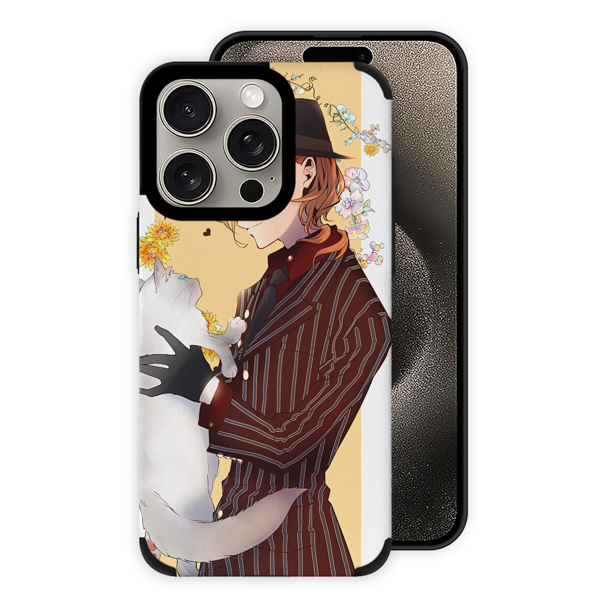 （画像用） 文豪ストレイドッグス Bungo Stray Dogs 【iPhone15ProMax対応】 PUレザー スマホケース 耐衝撃＆黄変防止