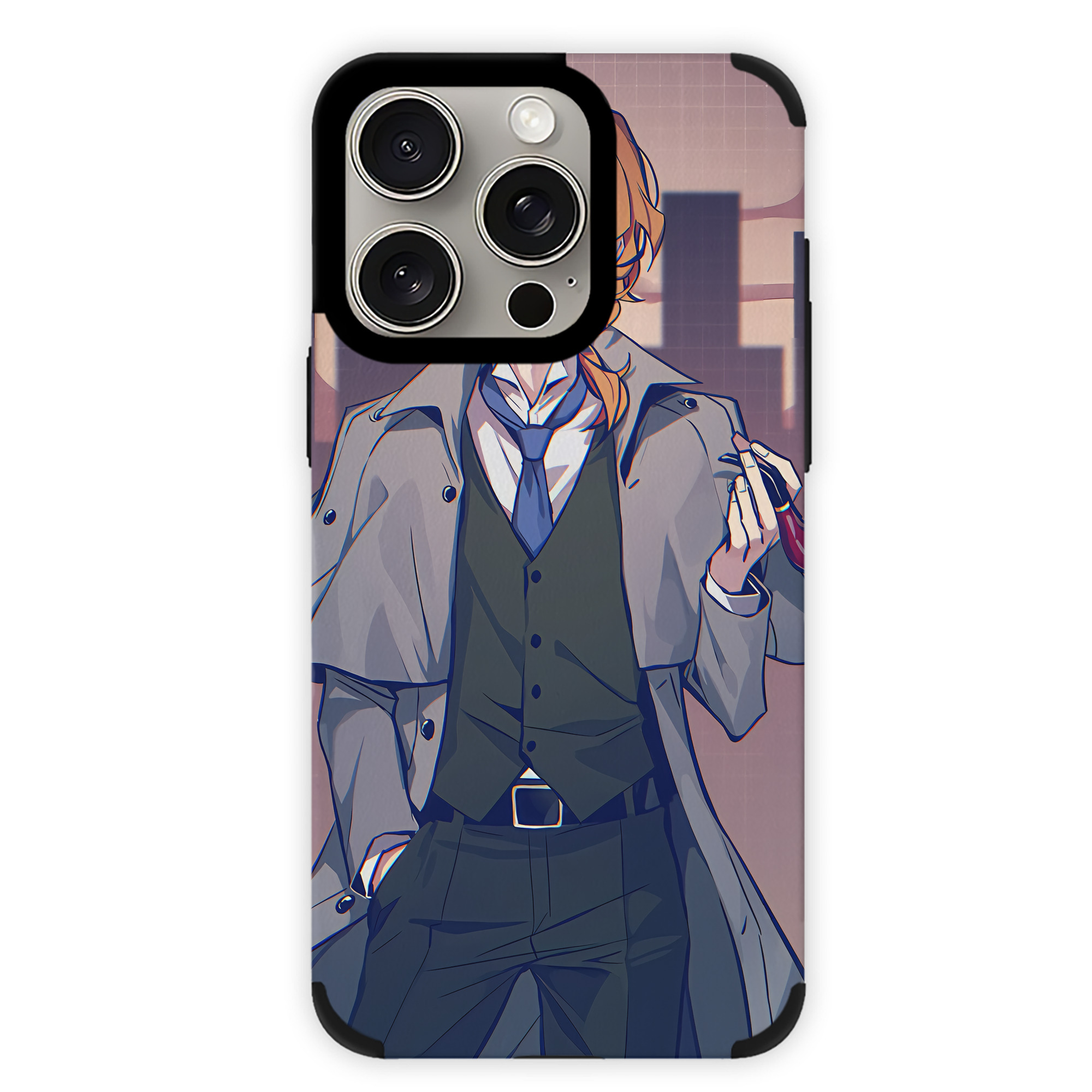 （画像用） 文豪ストレイドッグス Bungo Stray Dogs 【iPhone15ProMax対応】 PUレザー スマホケース 耐衝撃＆黄変防止