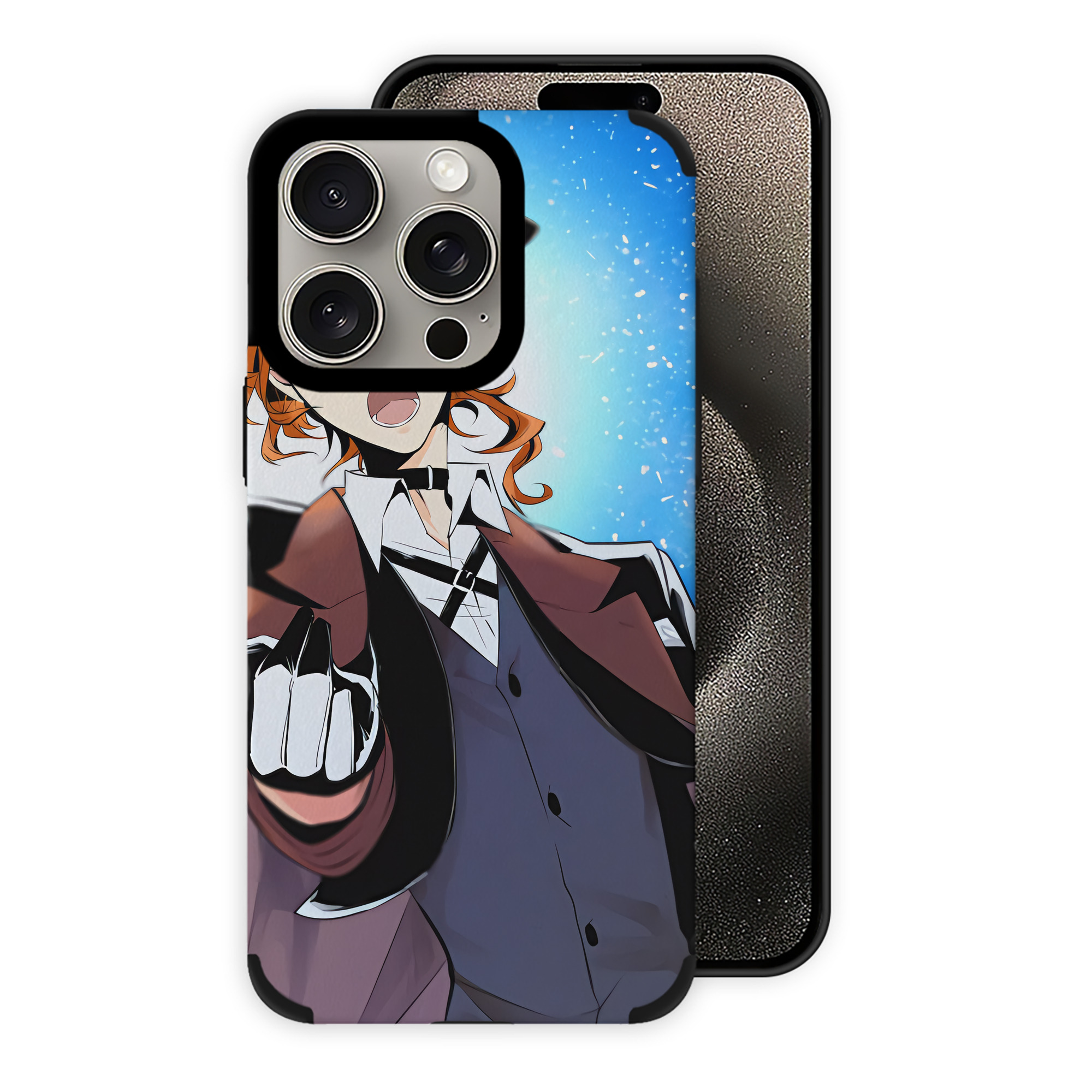 （画像用） 文豪ストレイドッグス Bungo Stray Dogs 【iPhone15ProMax対応】 PUレザー スマホケース 耐衝撃＆黄変防止