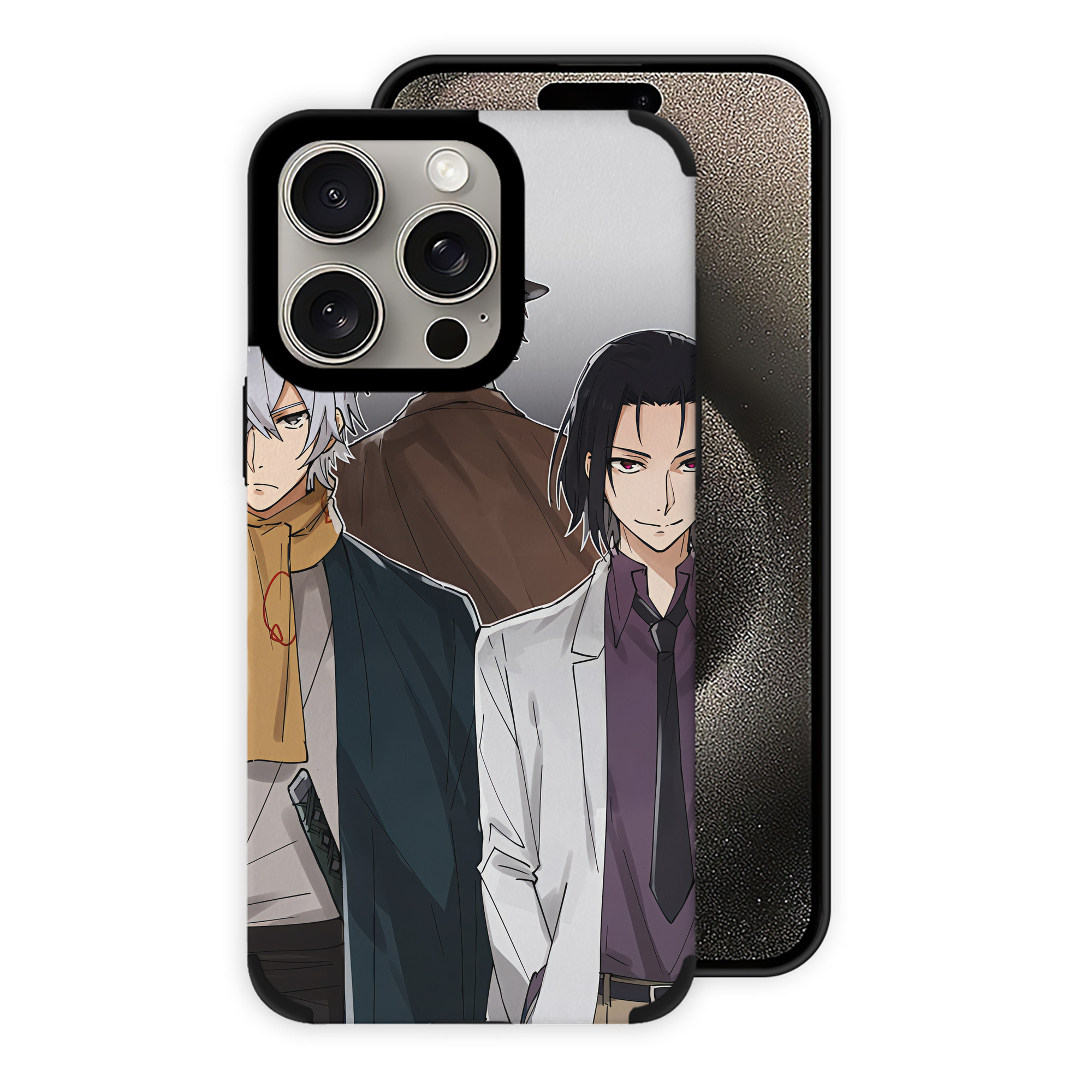 （画像用） 文豪ストレイドッグス Bungo Stray Dogs 【iPhone15ProMax対応】 PUレザー スマホケース 耐衝撃＆黄変防止