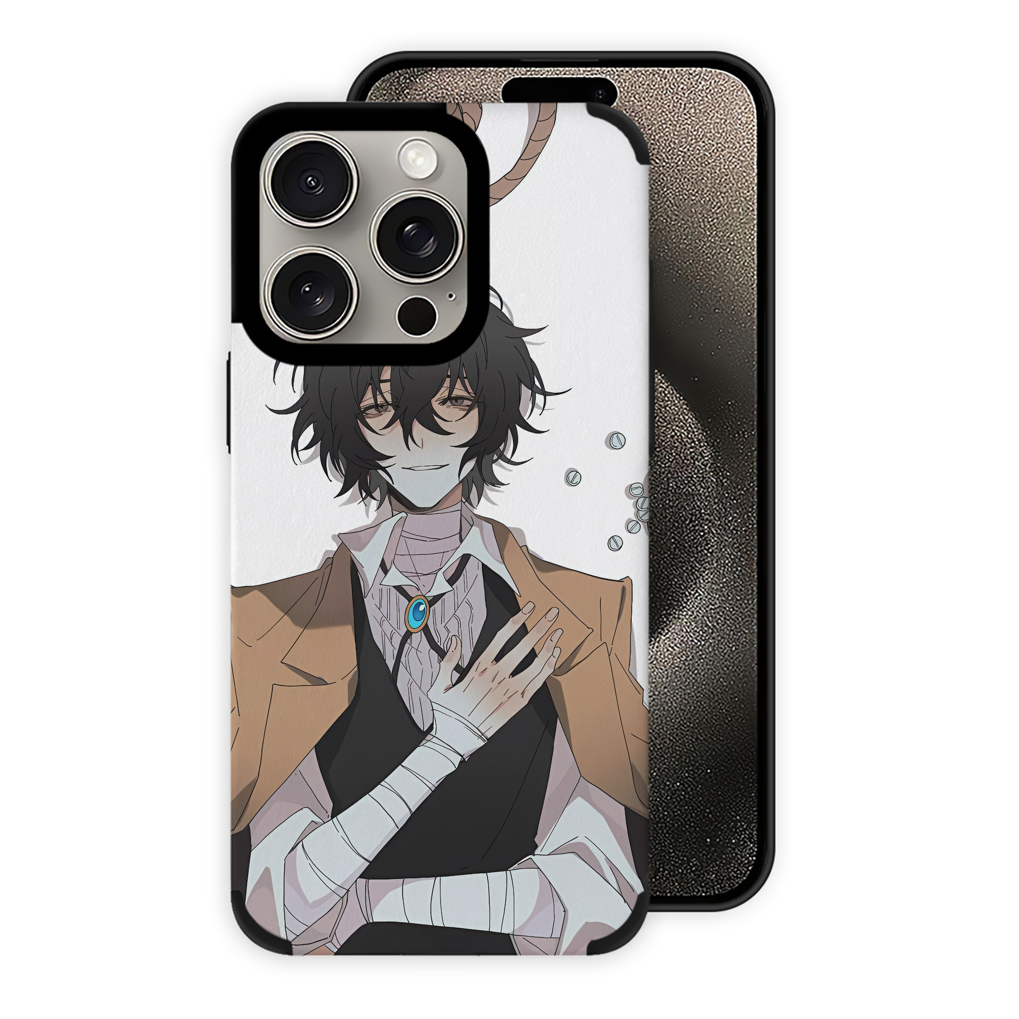 （画像用） 文豪ストレイドッグス Bungo Stray Dogs 【iPhone15ProMax対応】 PUレザー スマホケース 耐衝撃＆黄変防止