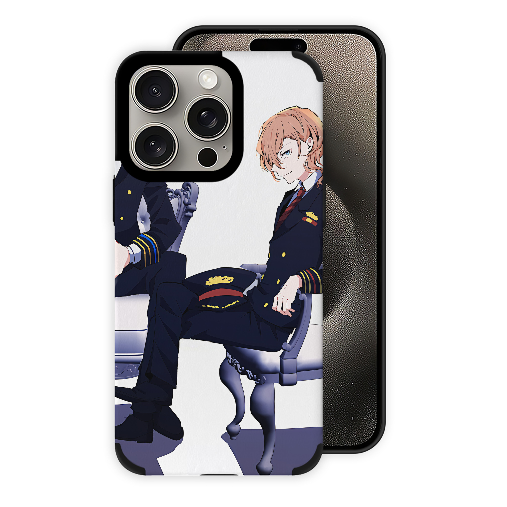 （画像用） 文豪ストレイドッグス Bungo Stray Dogs 【iPhone15ProMax対応】 PUレザー スマホケース 耐衝撃＆黄変防止