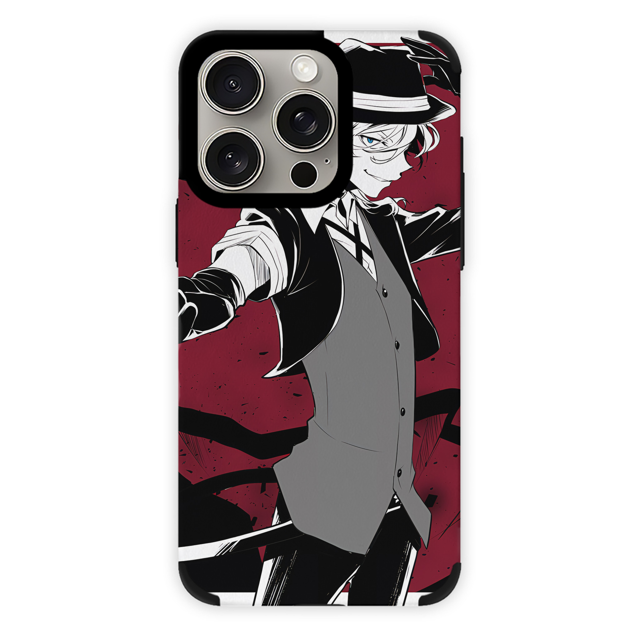 （画像用） 文豪ストレイドッグス Bungo Stray Dogs 【iPhone15ProMax対応】 PUレザー スマホケース 耐衝撃＆黄変防止