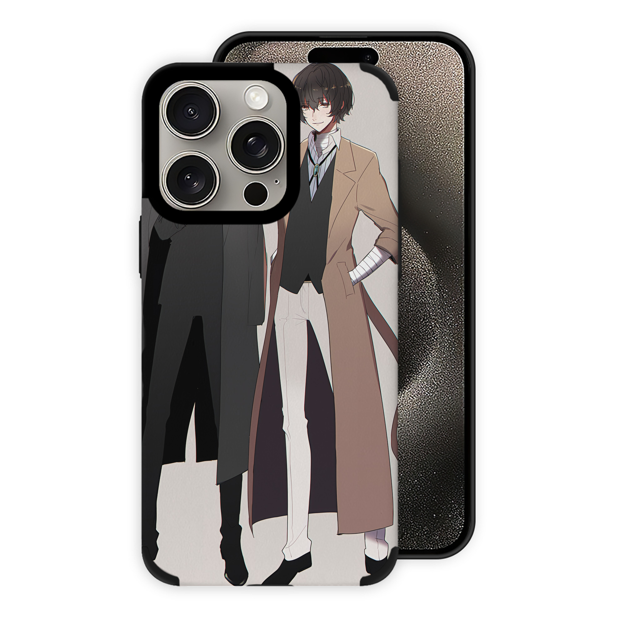 （画像用） 文豪ストレイドッグス Bungo Stray Dogs 【iPhone15ProMax対応】 PUレザー スマホケース 耐衝撃＆黄変防止
