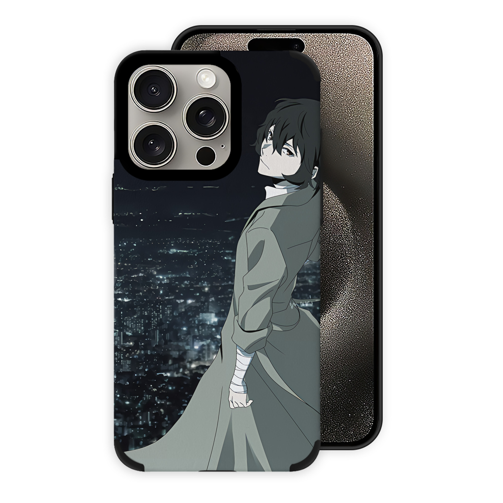 （画像用） 文豪ストレイドッグス Bungo Stray Dogs 【iPhone15ProMax対応】 PUレザー スマホケース 耐衝撃＆黄変防止