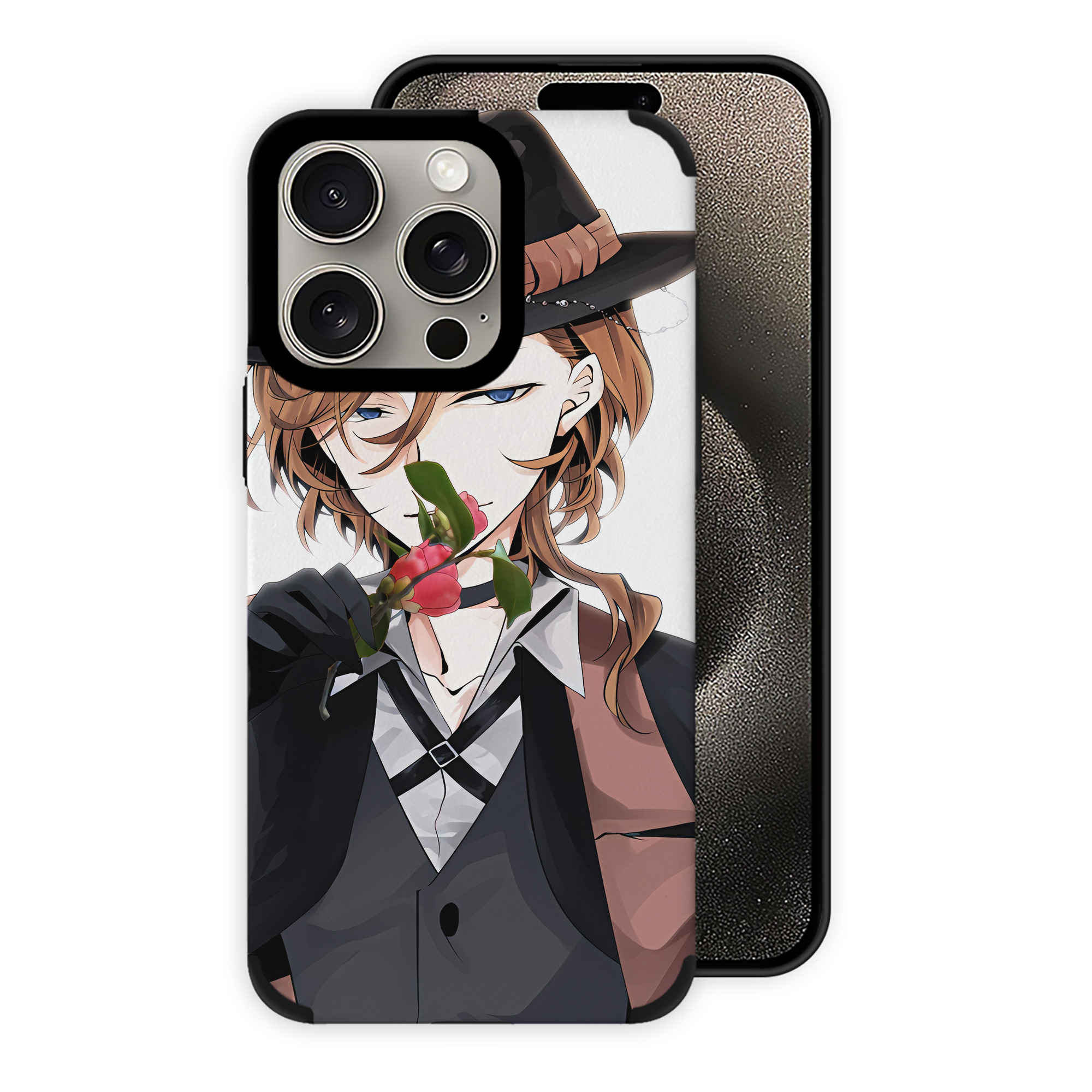 （画像用） 文豪ストレイドッグス Bungo Stray Dogs 【iPhone15ProMax対応】 PUレザー スマホケース 耐衝撃＆黄変防止
