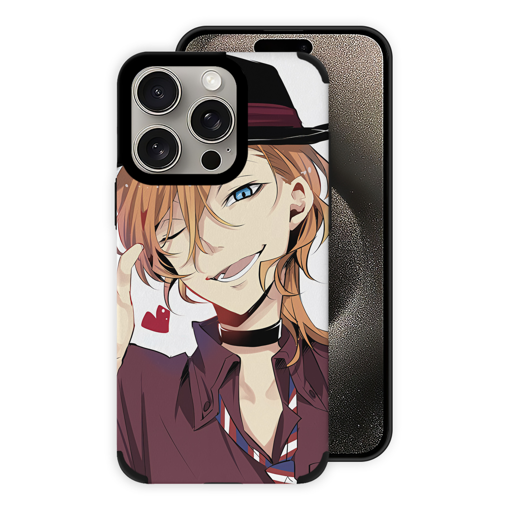 （画像用） 文豪ストレイドッグス Bungo Stray Dogs 【iPhone15ProMax対応】 PUレザー スマホケース 耐衝撃＆黄変防止