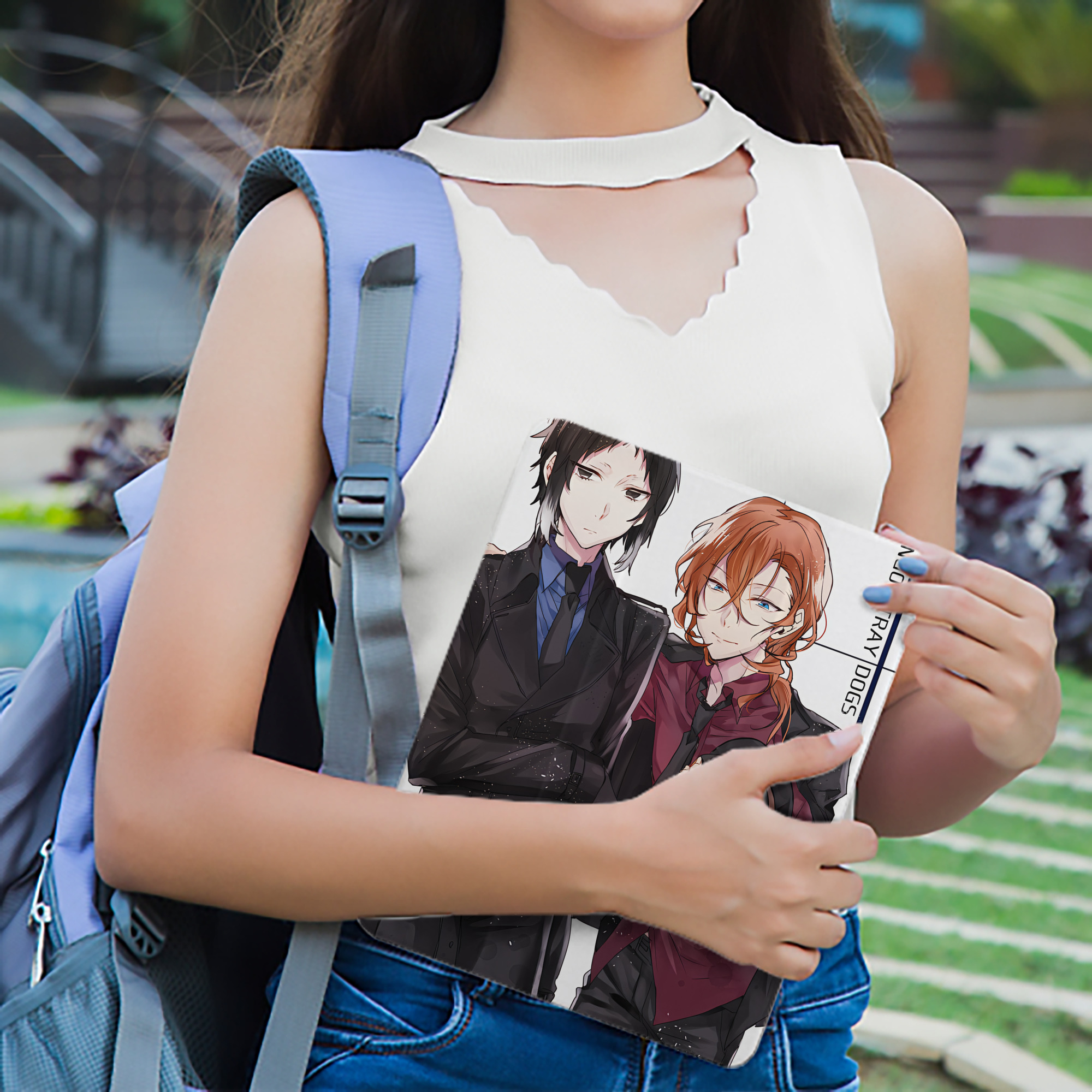 文豪ストレイドッグス Bungo Stray Dogs IPad ケース ペン収納付き 三つ折りスタンド PUレザー×シリコン 対応機種9.5/10.5/10.9インチ