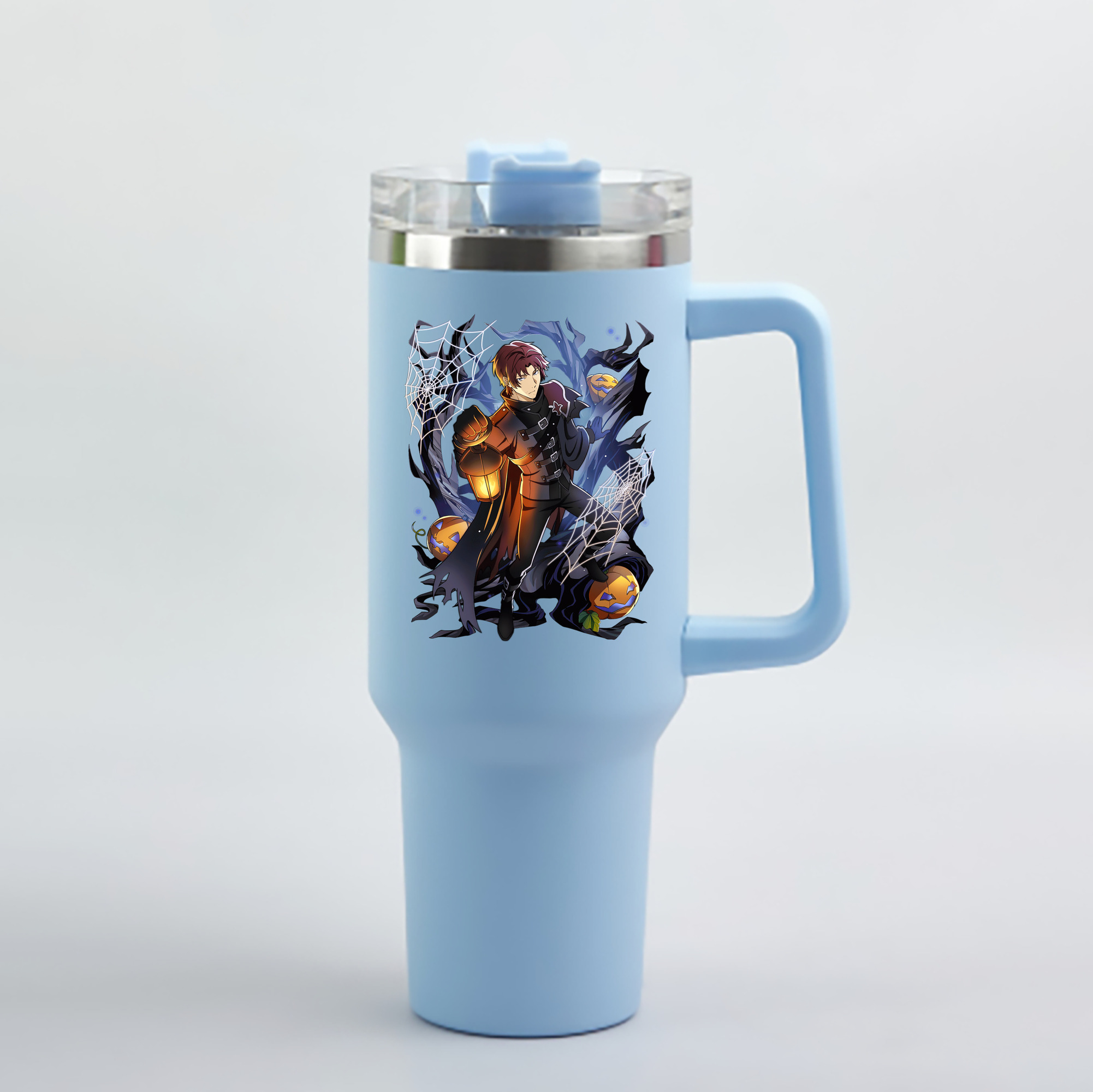 （画像用） 文豪ストレイドッグス Bungo Stray Dogs 1200mL車用タンブラー - クリスタルステッカー（プラスチックストロー付き）
