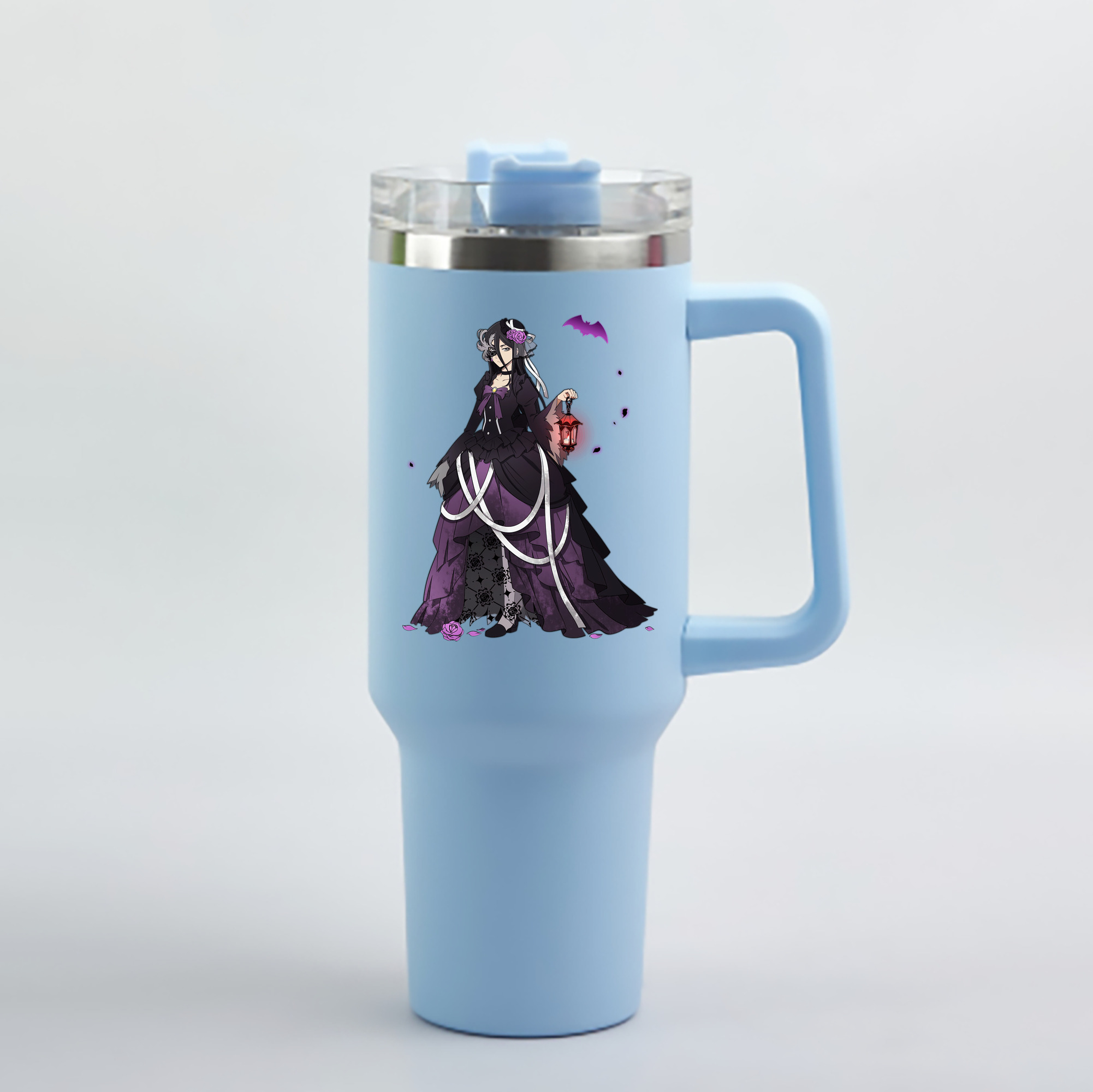 （画像用） 文豪ストレイドッグス Bungo Stray Dogs 1200mL車用タンブラー - クリスタルステッカー（プラスチックストロー付き）