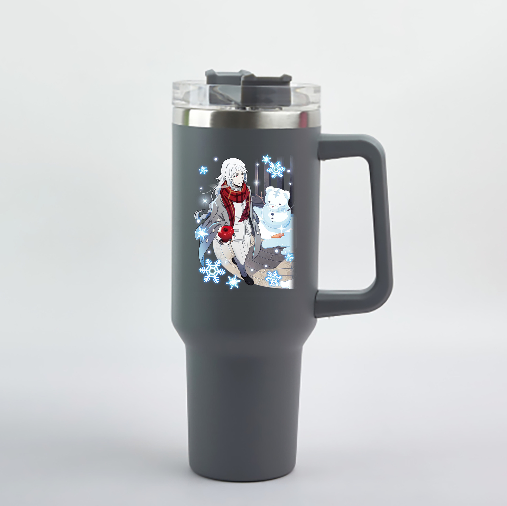 （画像用） 文豪ストレイドッグス Bungo Stray Dogs 1200mL車用タンブラー - クリスタルステッカー（プラスチックストロー付き）