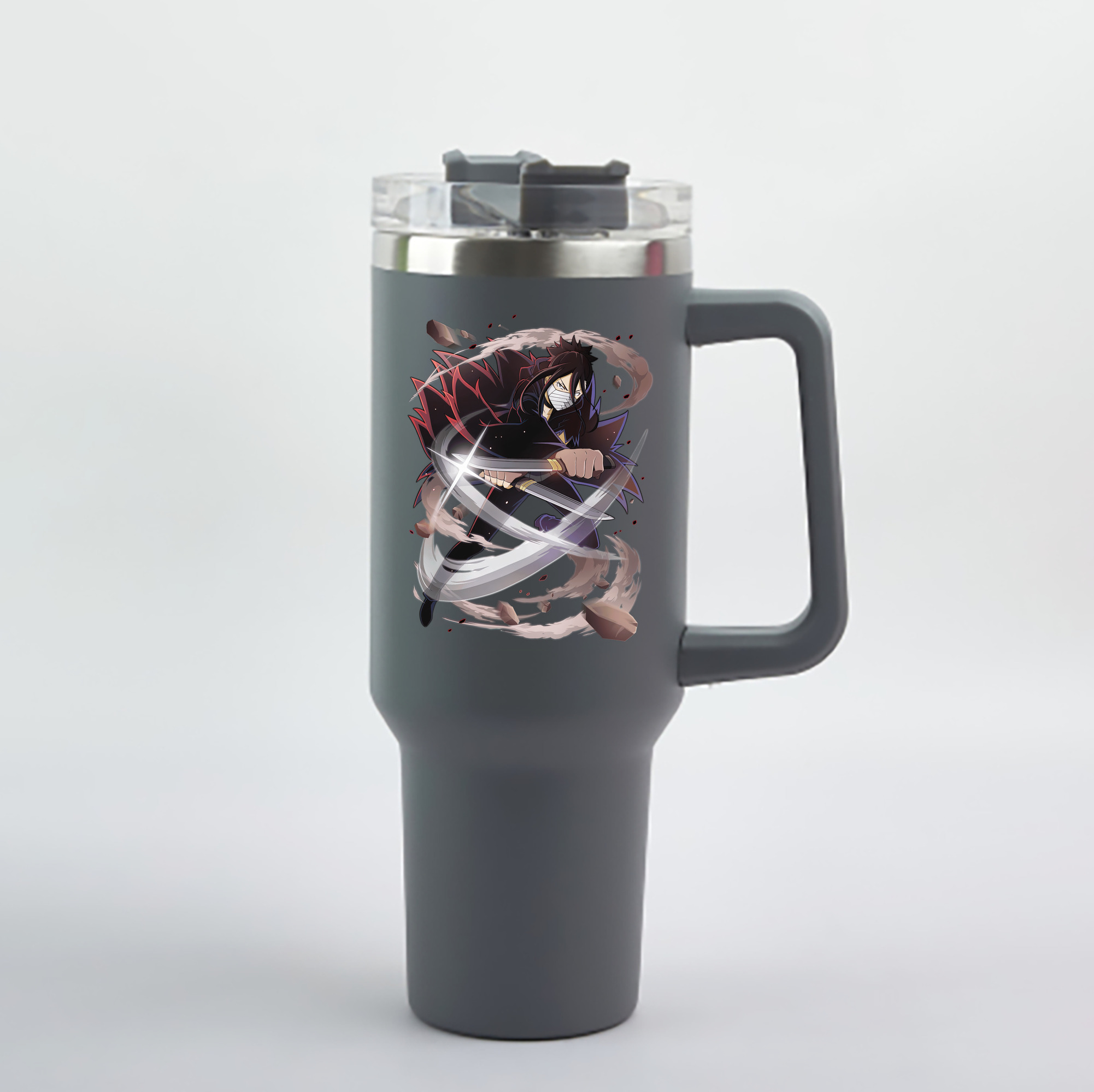（画像用） 文豪ストレイドッグス Bungo Stray Dogs 1200mL車用タンブラー - クリスタルステッカー（プラスチックストロー付き）