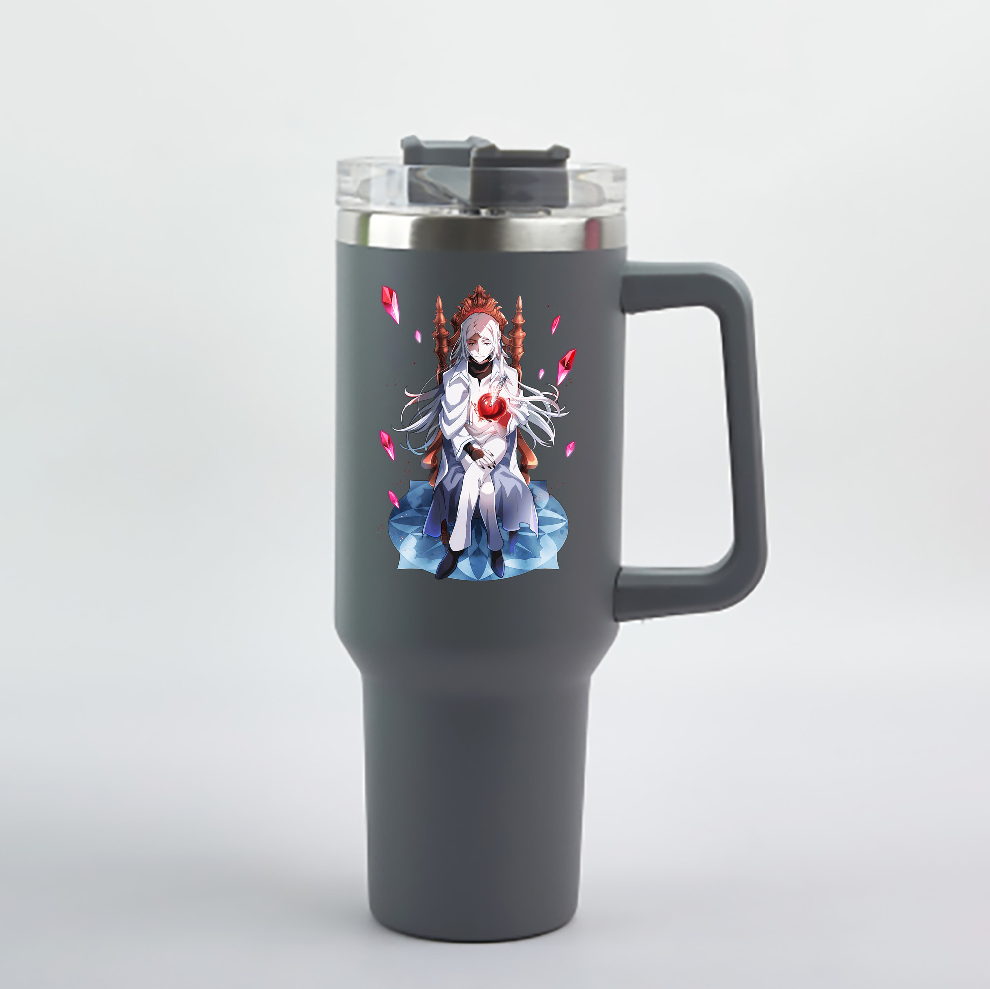（画像用） 文豪ストレイドッグス Bungo Stray Dogs 1200mL車用タンブラー - クリスタルステッカー（プラスチックストロー付き）