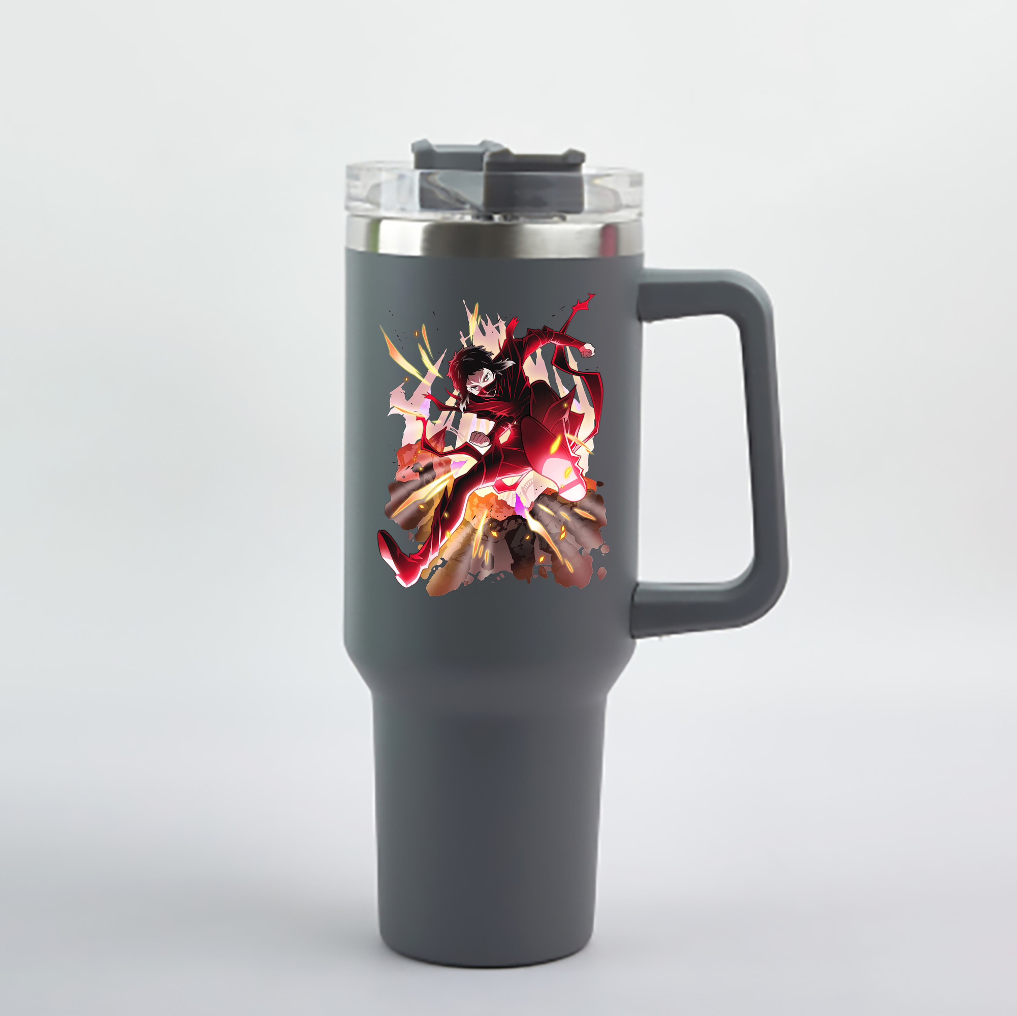 （画像用） 文豪ストレイドッグス Bungo Stray Dogs 1200mL車用タンブラー - クリスタルステッカー（プラスチックストロー付き）