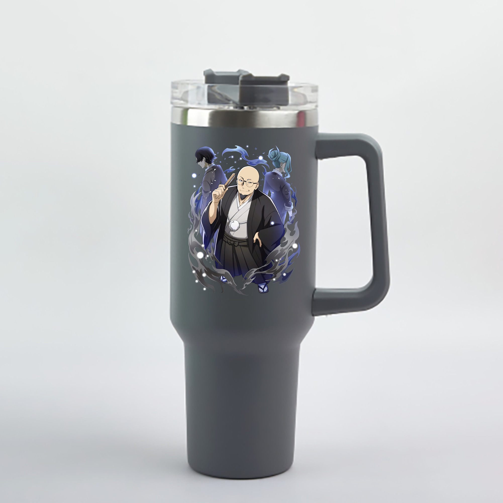 （画像用） 文豪ストレイドッグス Bungo Stray Dogs 1200mL車用タンブラー - クリスタルステッカー（プラスチックストロー付き）